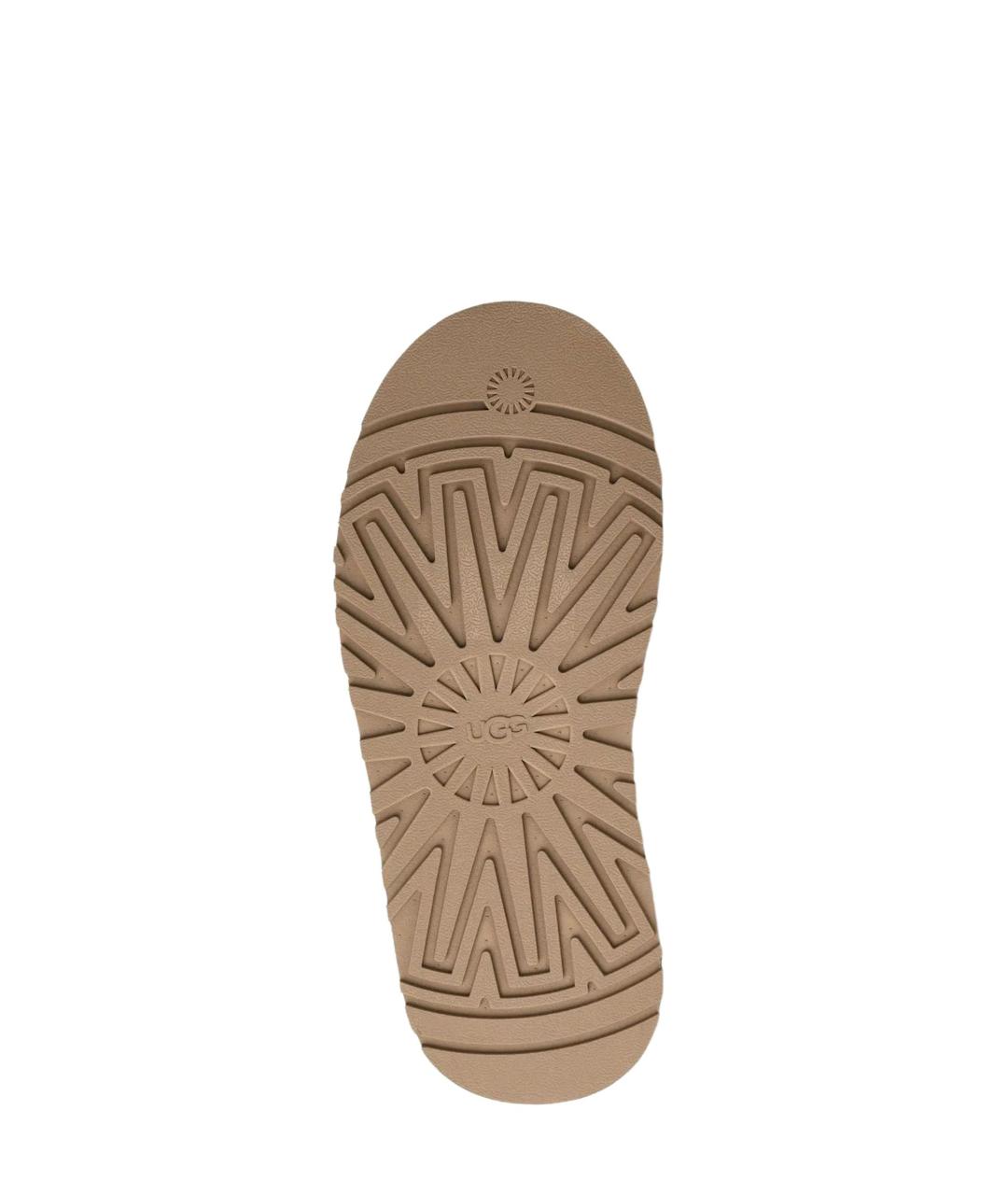 UGG Бежевые замшевые сабо, фото 5