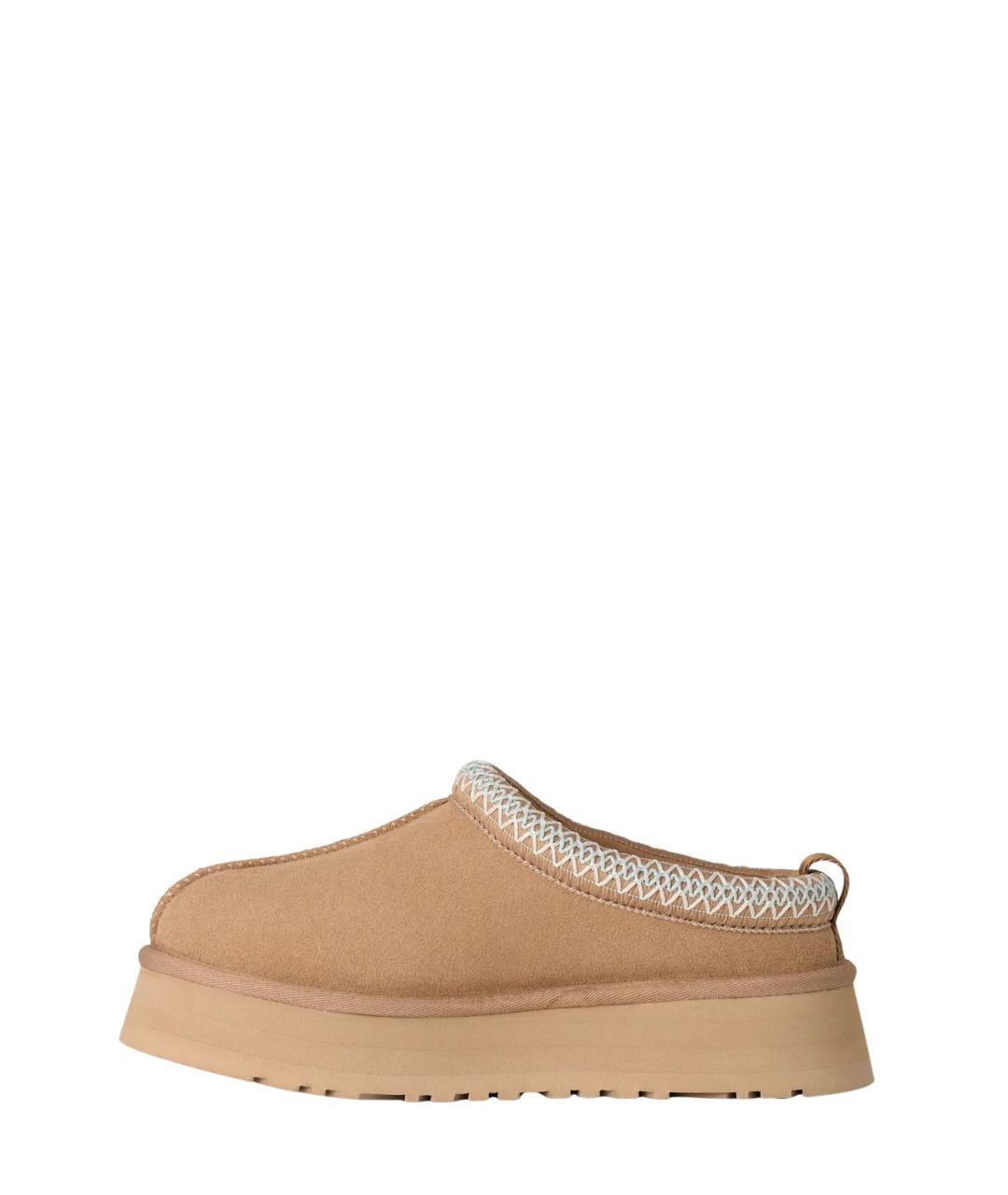 UGG Бежевые замшевые сабо, фото 3