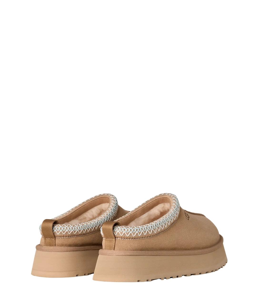 UGG Бежевые замшевые сабо, фото 4