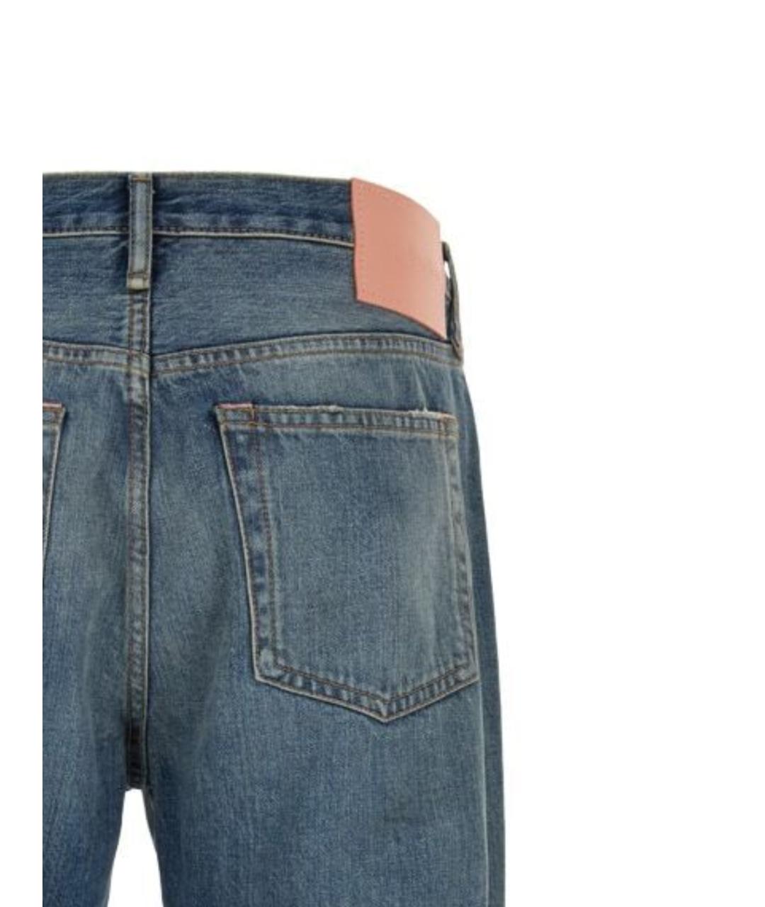 ACNE STUDIOS Синие хлопковые джинсы, фото 3