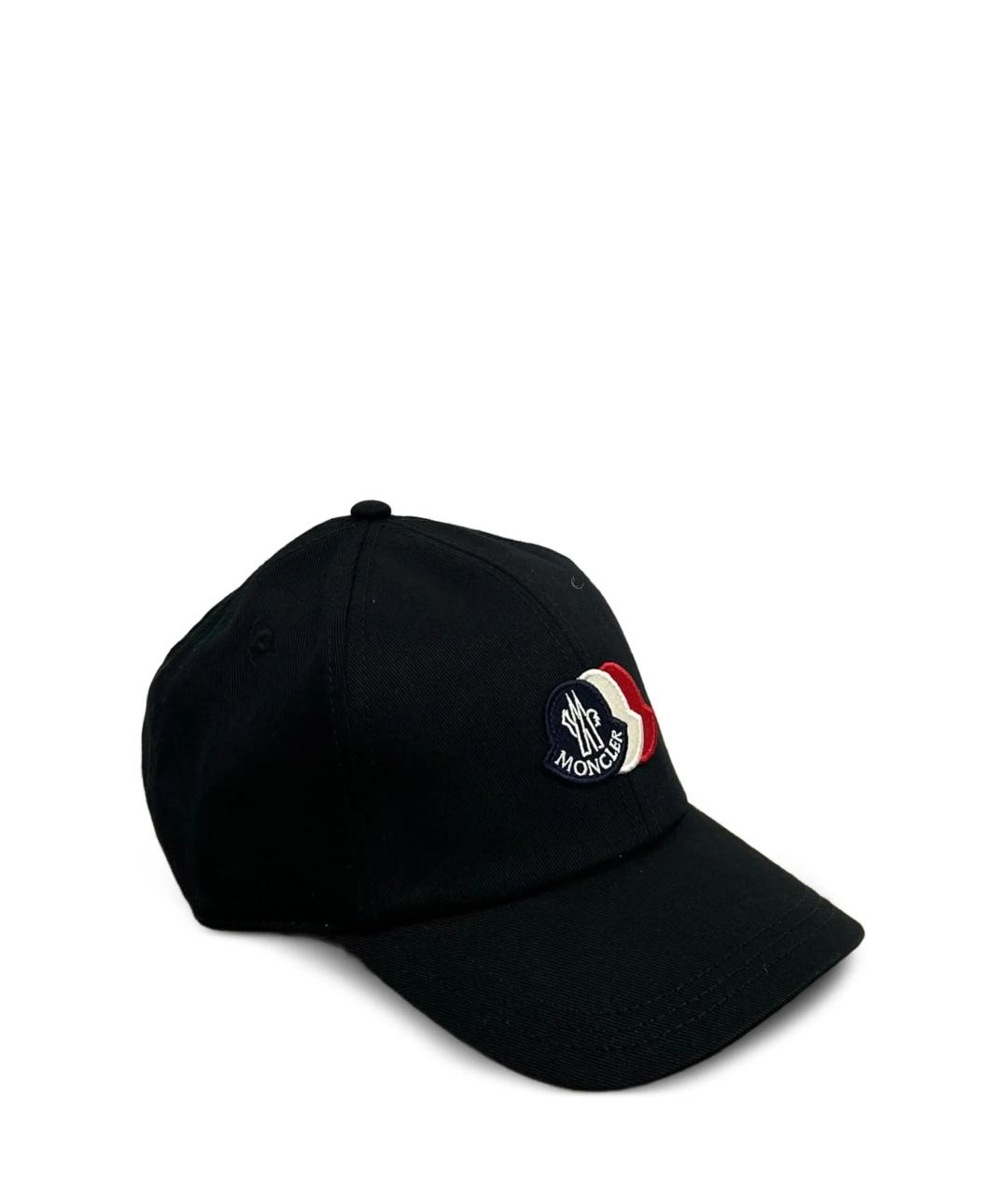MONCLER Черная хлопковая кепка/бейсболка, фото 1