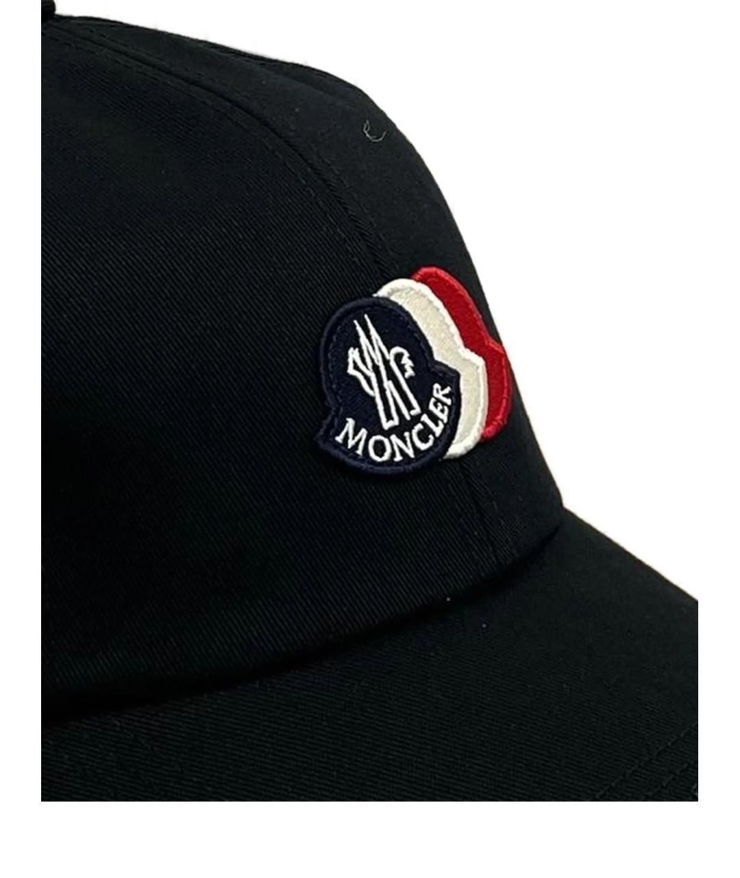 MONCLER Черная хлопковая кепка/бейсболка, фото 2
