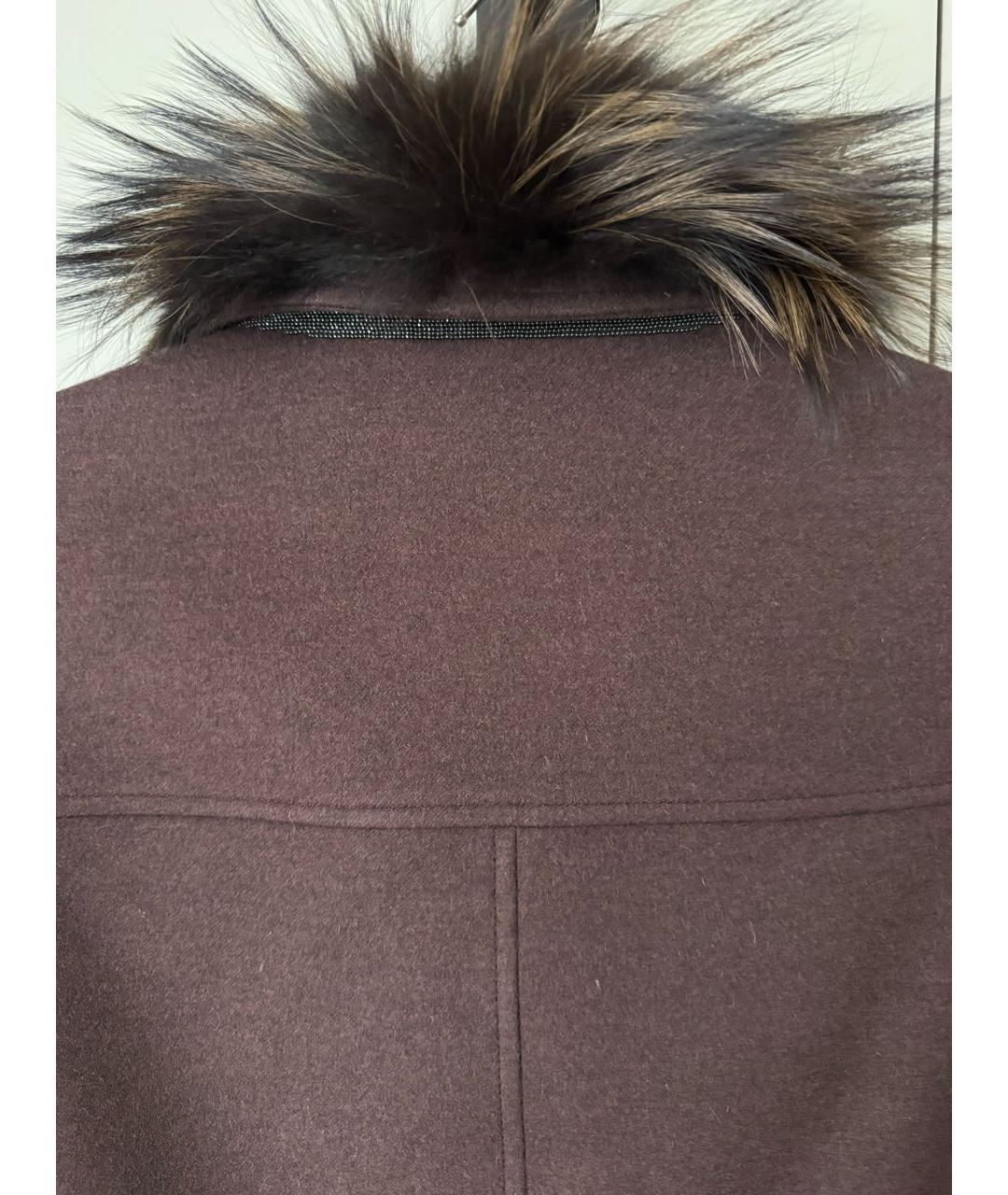 BRUNELLO CUCINELLI Коричневая шерстяная куртка, фото 4