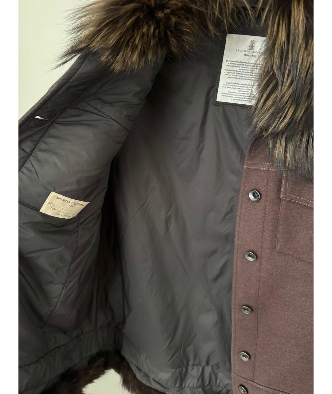 BRUNELLO CUCINELLI Коричневая шерстяная куртка, фото 3