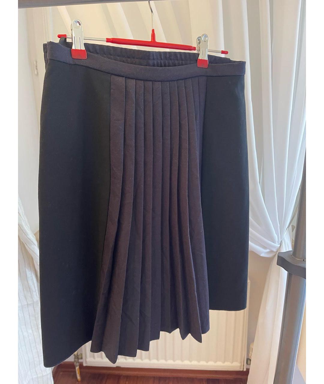 SONIA BY SONIA RYKIEL Темно-синяя вискозная юбка миди, фото 2