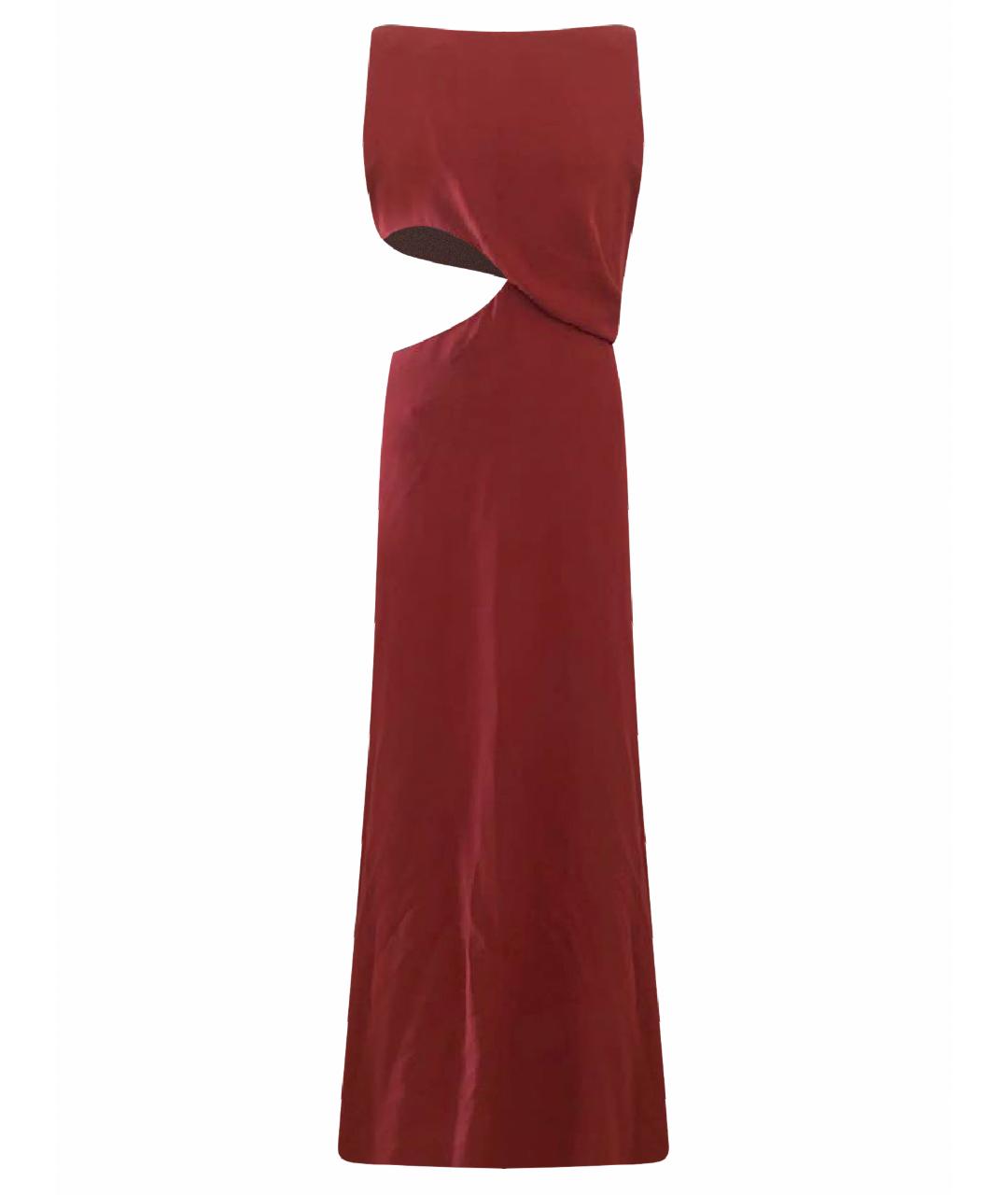 GUCCI Красное шелковое вечернее платье, фото 1