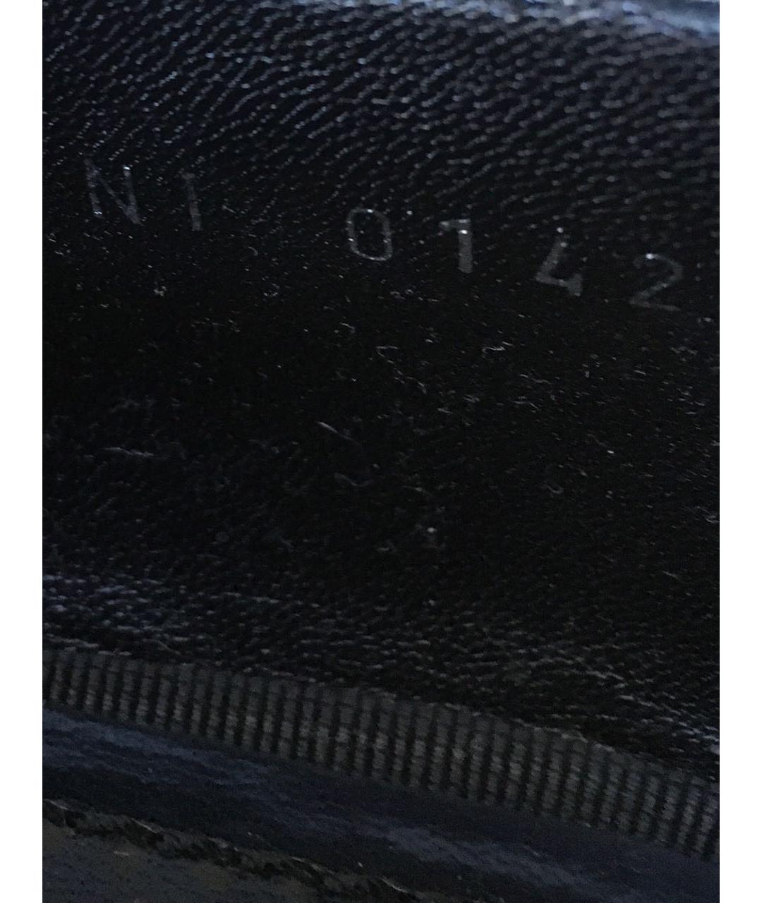 LOUIS VUITTON PRE-OWNED Черные туфли из экзотической кожи, фото 6