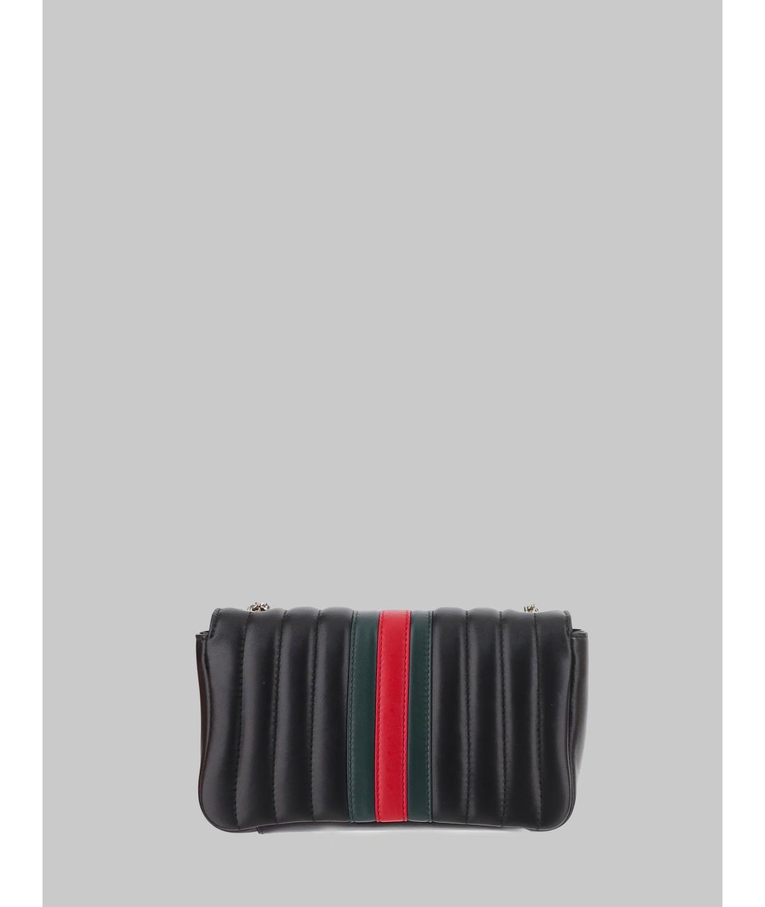 GUCCI Черная кожаная сумка через плечо, фото 3