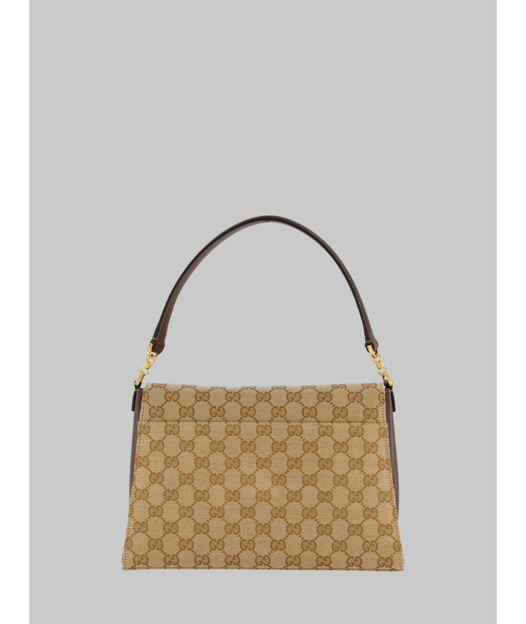 GUCCI Бежевая сумка тоут из канвы, фото 2