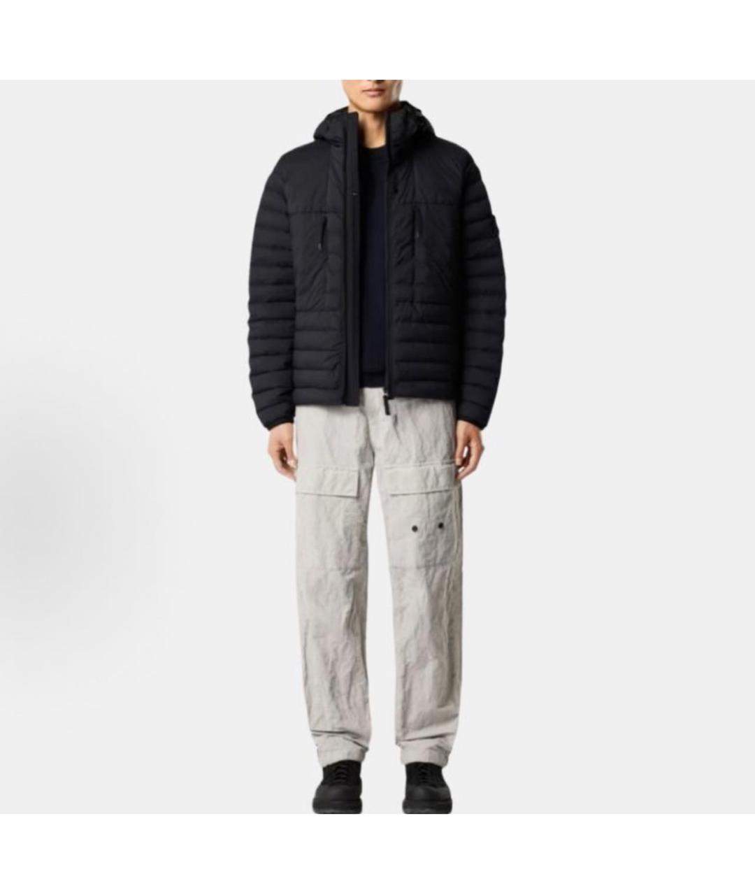 STONE ISLAND Черная нейлоновая куртка, фото 2