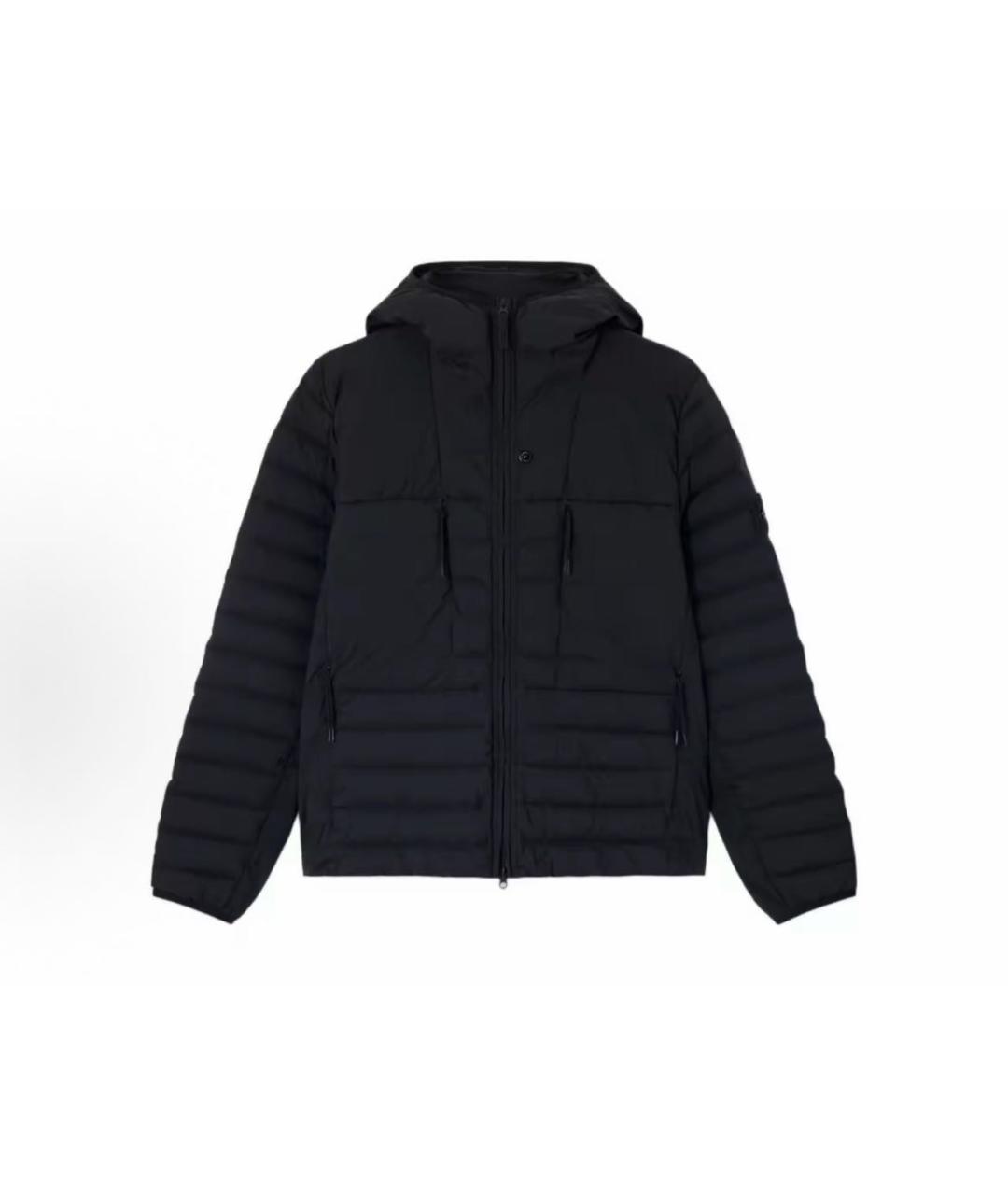STONE ISLAND Черная нейлоновая куртка, фото 5
