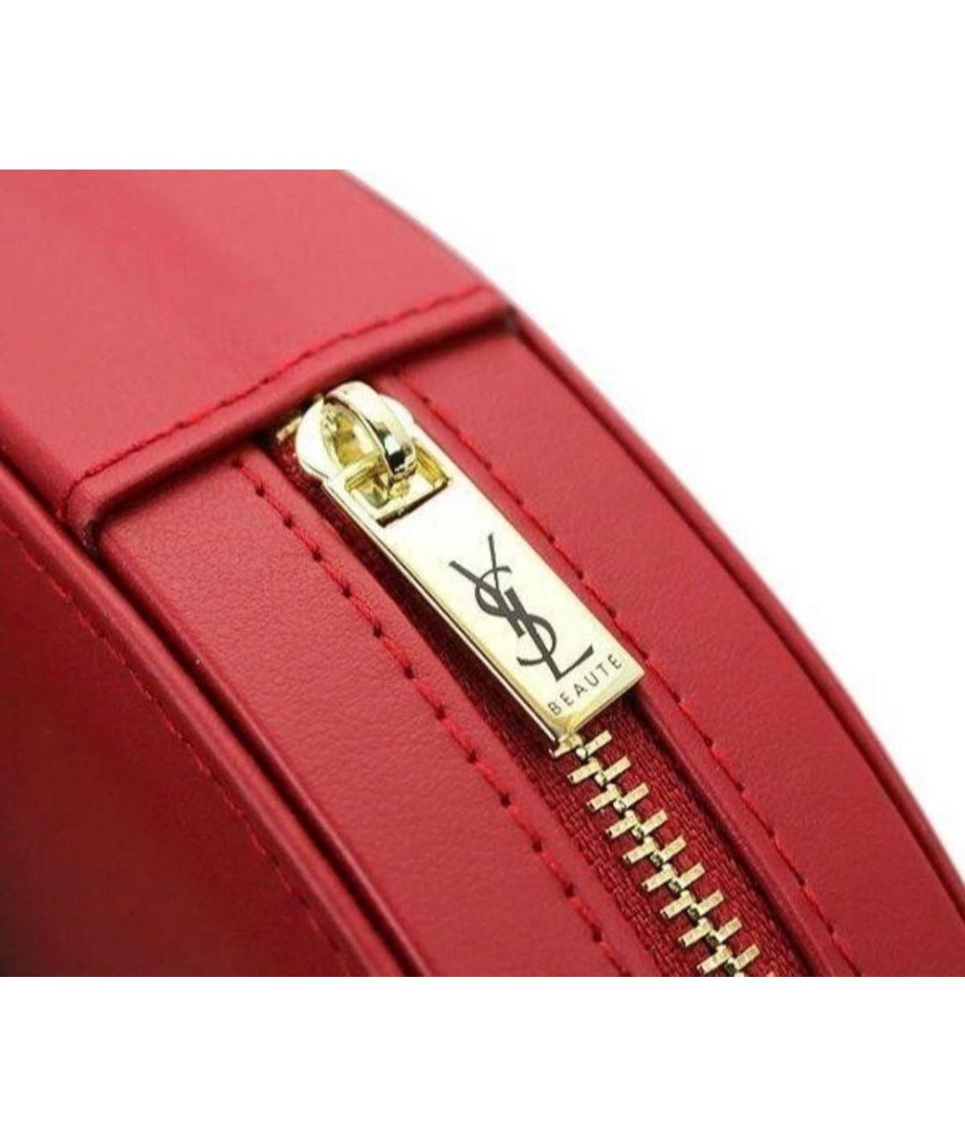 YVES SAINT LAURENT BEAUTY Красная косметичка из искусственной кожи, фото 5