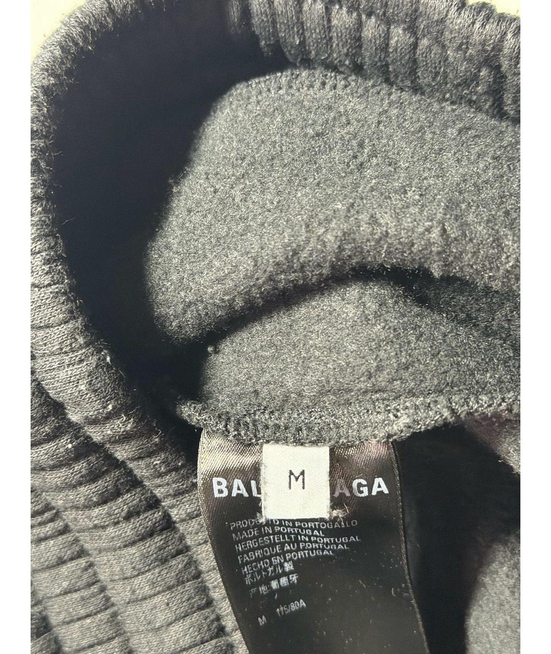 BALENCIAGA Черные хлопковые повседневные брюки, фото 4
