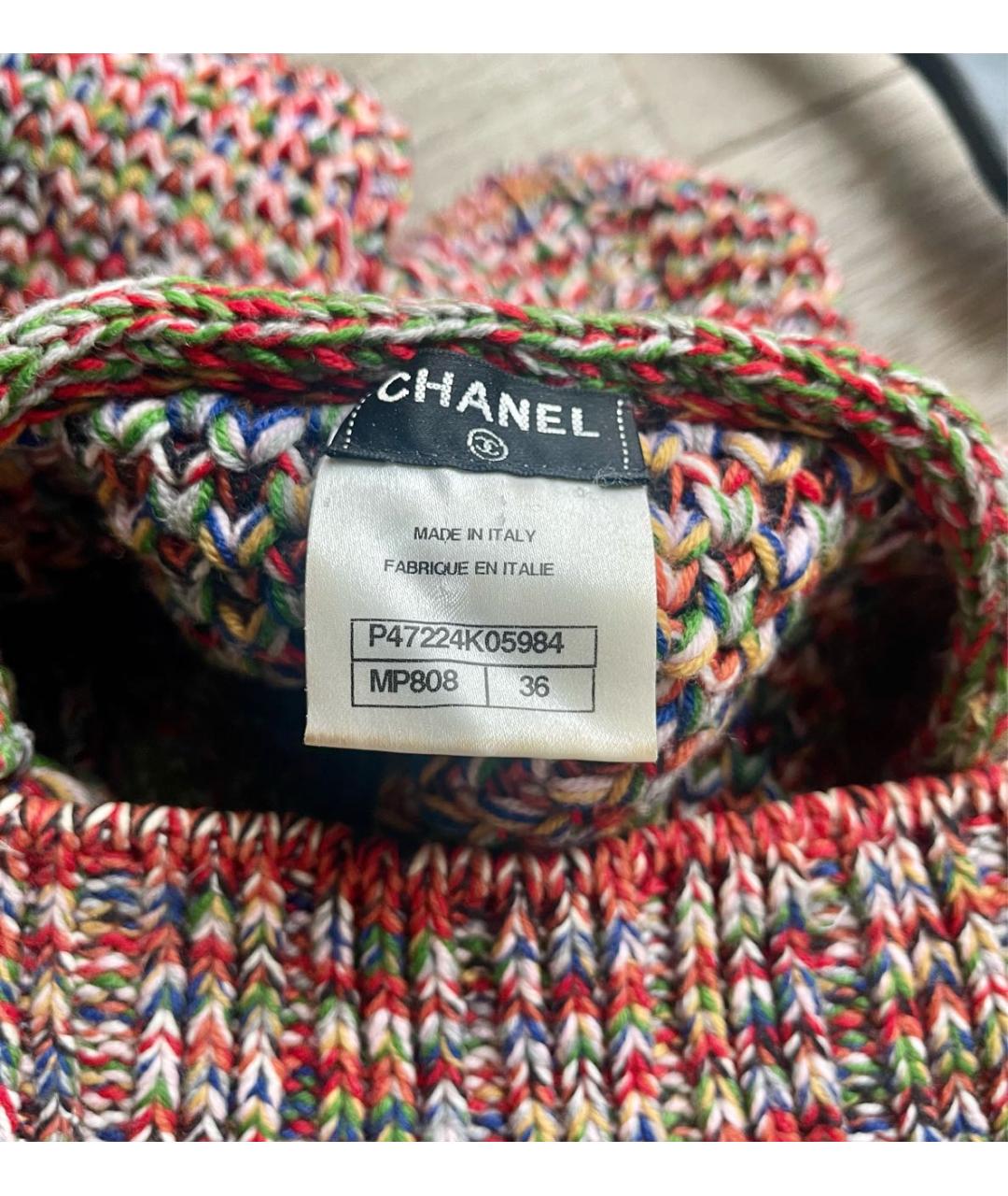 CHANEL Мульти шерстяной джемпер / свитер, фото 3