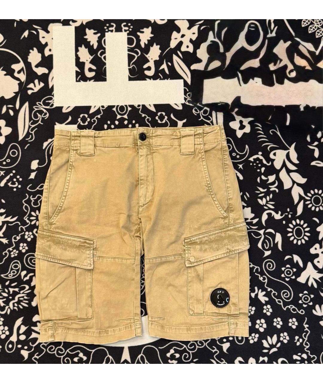CP COMPANY Бежевые хлопковые шорты, фото 4