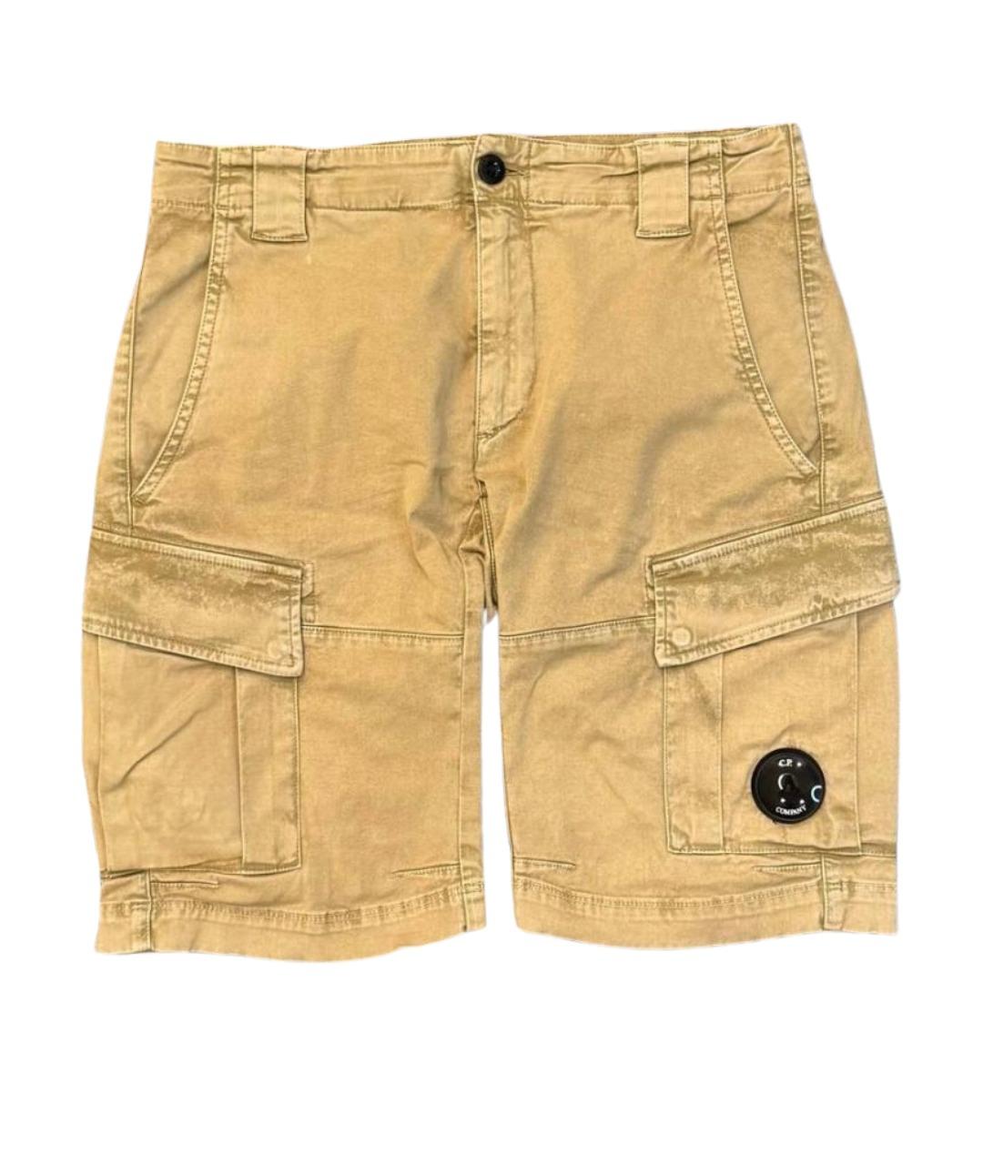 CP COMPANY Бежевые хлопковые шорты, фото 1