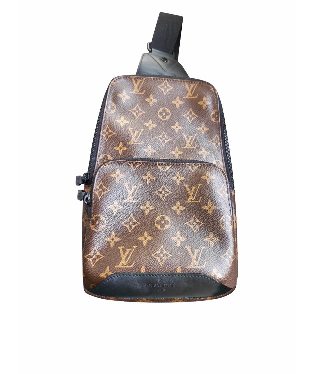 LOUIS VUITTON Коричневая сумка на плечо из канвы, фото 1
