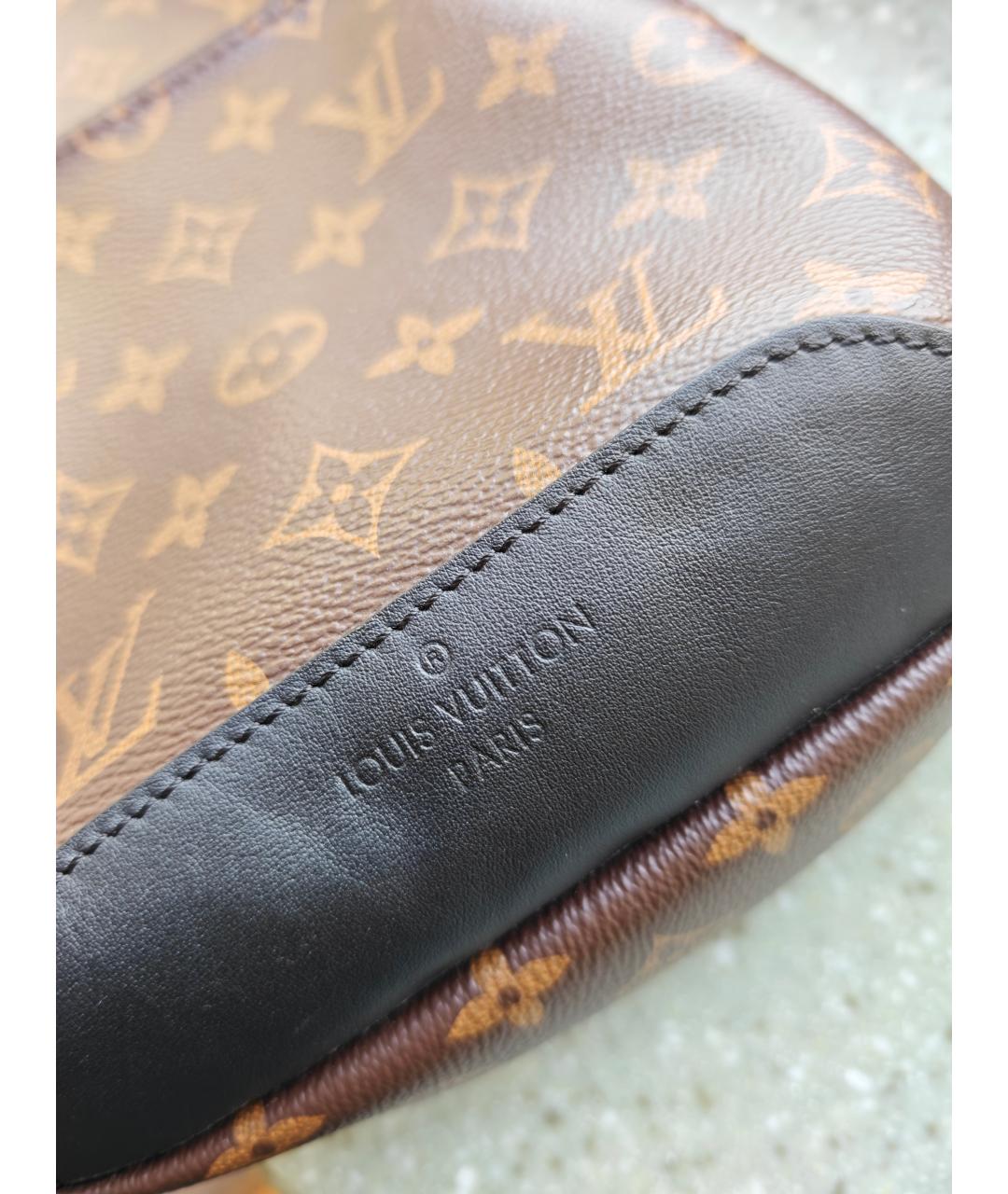 LOUIS VUITTON Коричневая сумка на плечо из канвы, фото 5