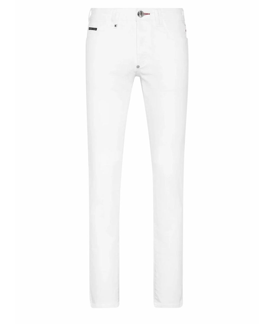 PHILIPP PLEIN Белые хлопковые джинсы, фото 1