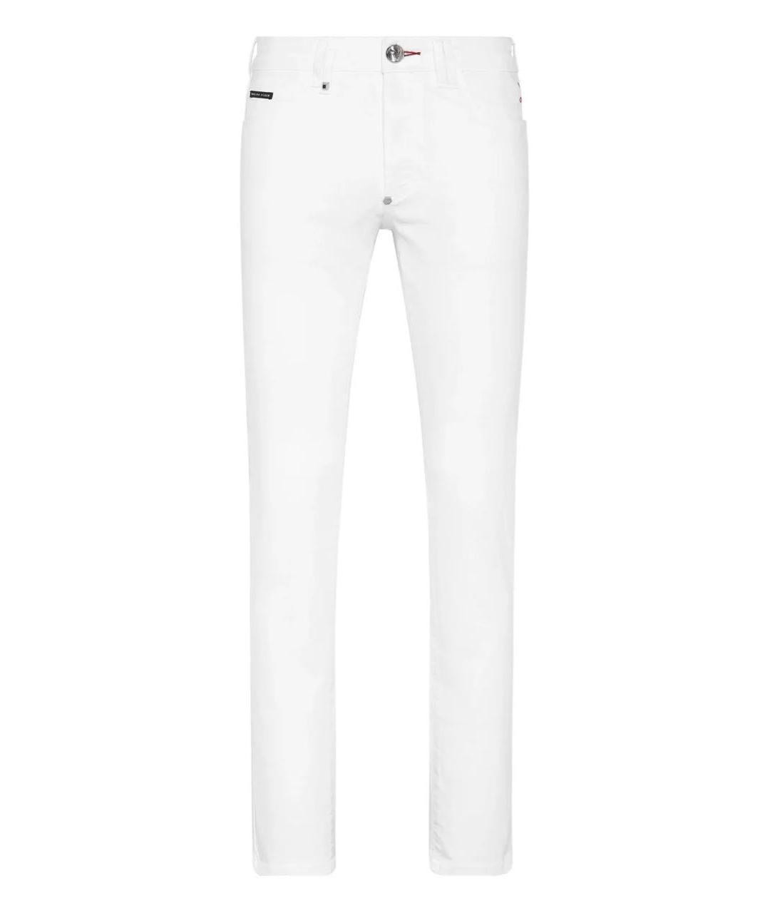 PHILIPP PLEIN Белые хлопковые джинсы, фото 9