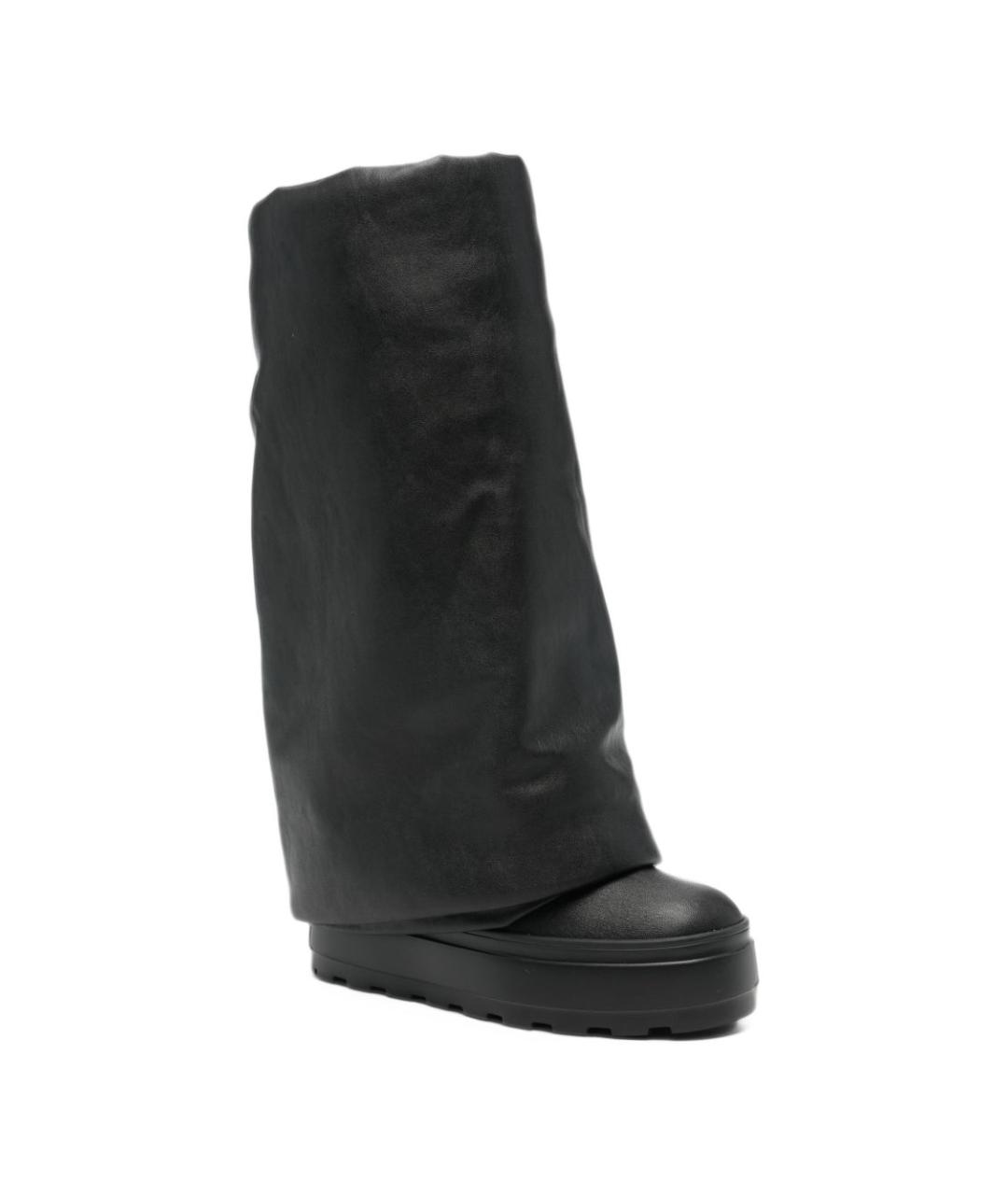 CASADEI Черные кожаные сапоги, фото 4