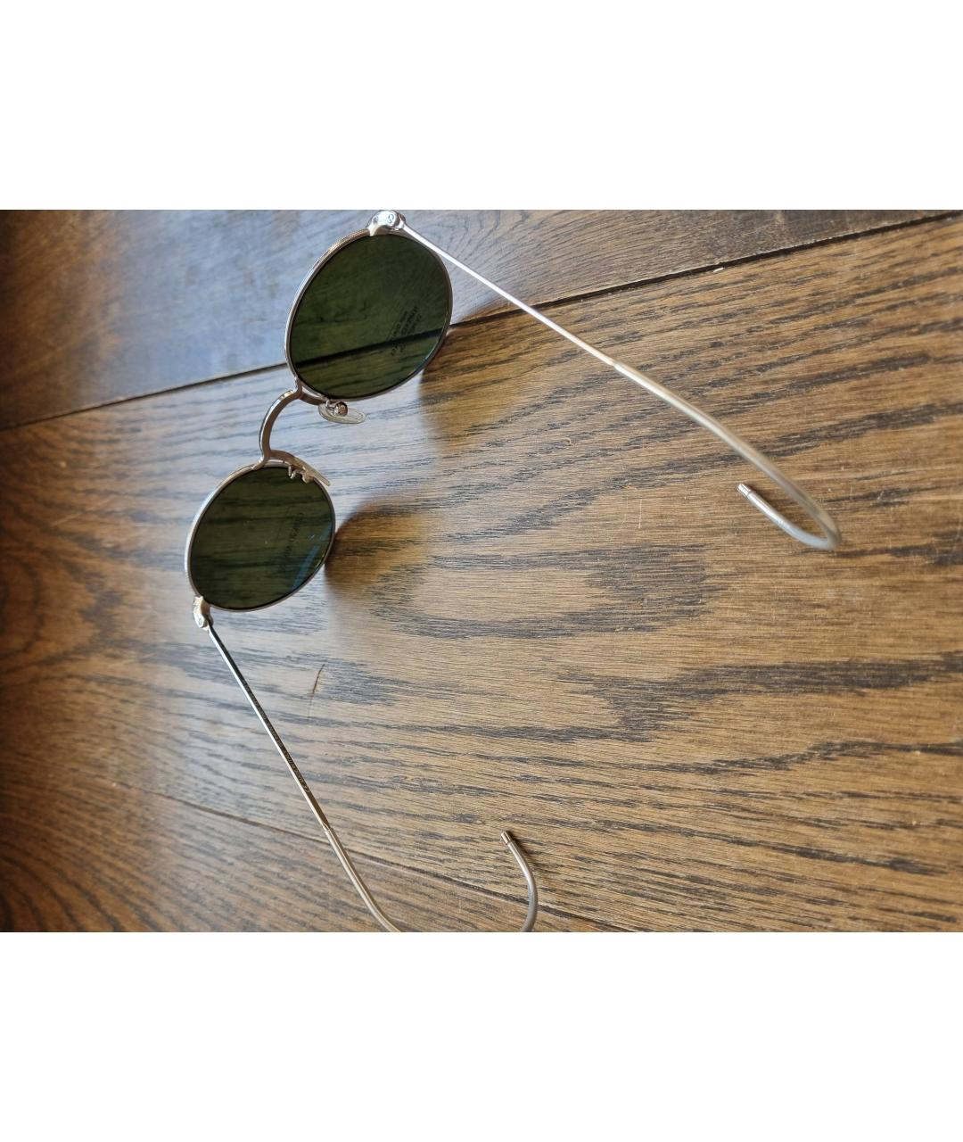 GIORGIO ARMANI Белые металлические солнцезащитные очки, фото 2