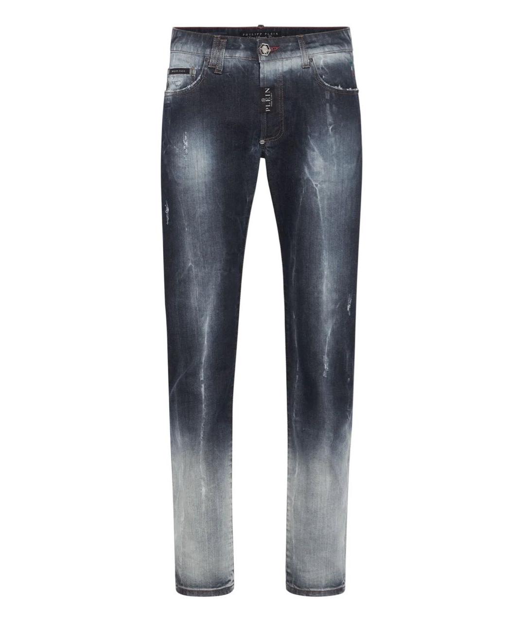 PHILIPP PLEIN Синие хлопковые джинсы, фото 9