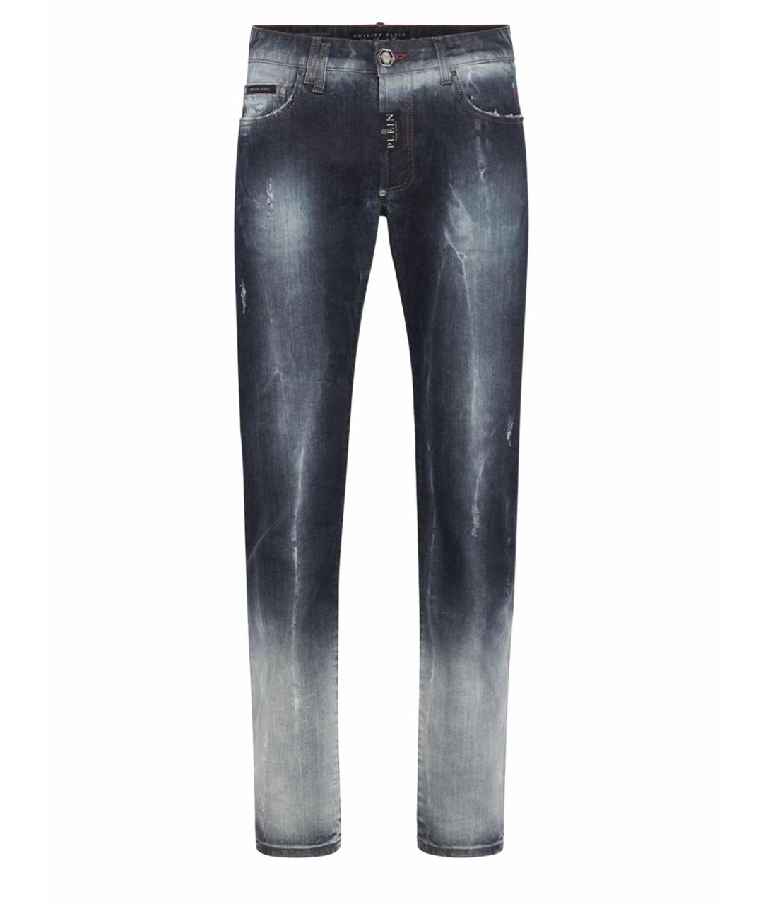 PHILIPP PLEIN Синие хлопковые джинсы, фото 1