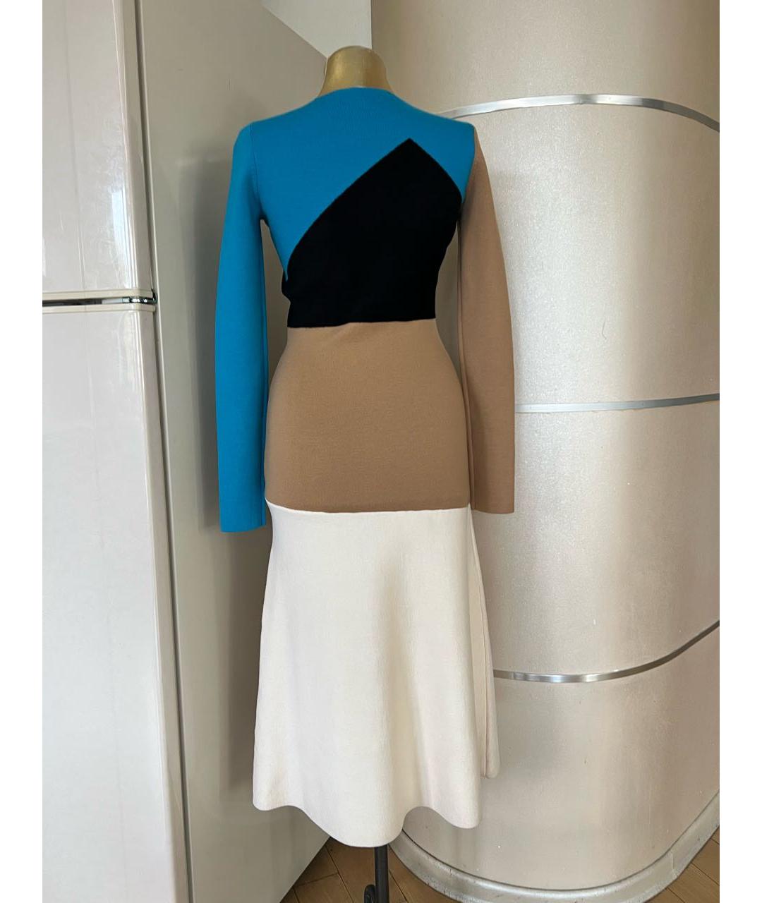 DIANE VON FURSTENBERG Мульти шерстяное повседневное платье, фото 2