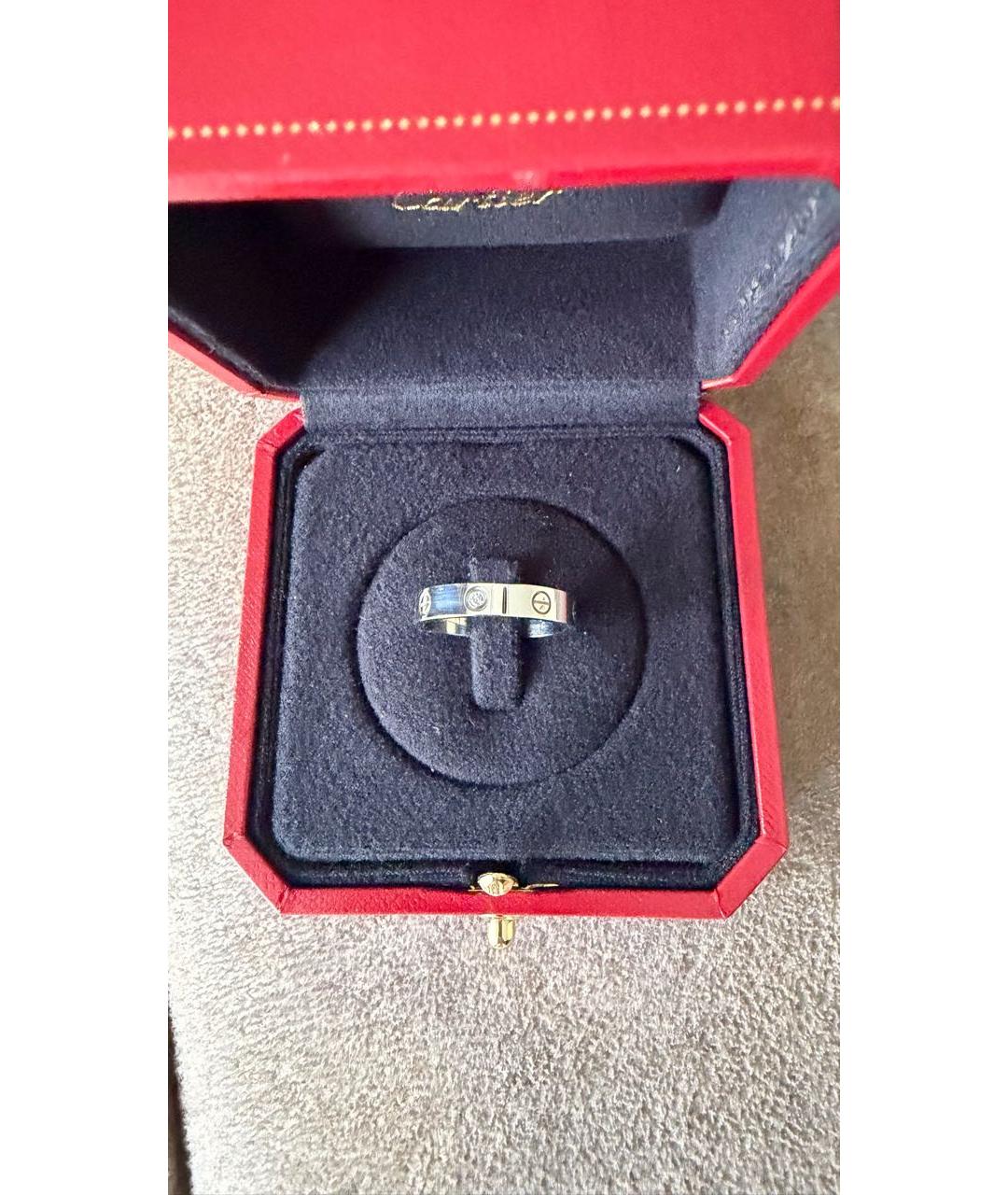 CARTIER Белое кольцо из белого золота, фото 4