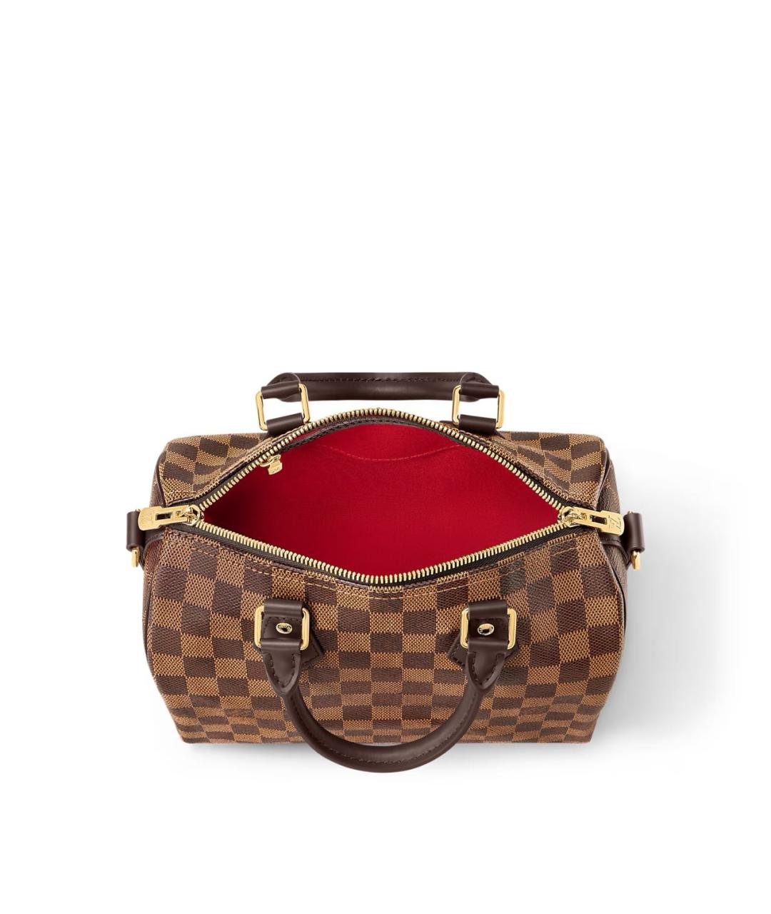 LOUIS VUITTON Коричневая сумка с короткими ручками из канвы, фото 4