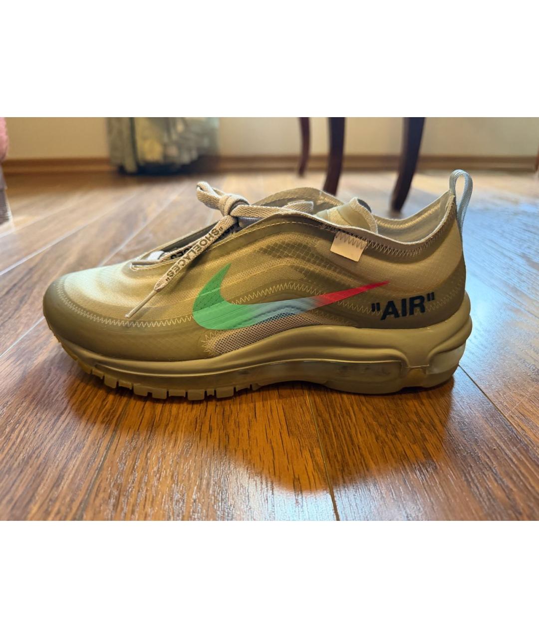 NIKE X OFF-WHITE Серые текстильные кроссовки, фото 8