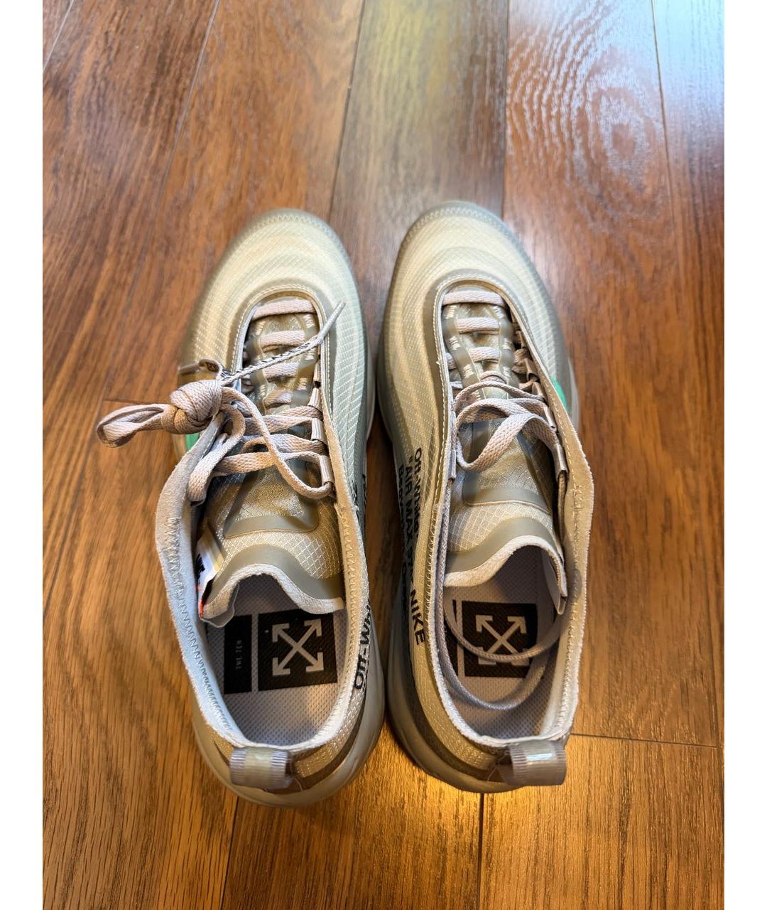 NIKE X OFF-WHITE Серые текстильные кроссовки, фото 3