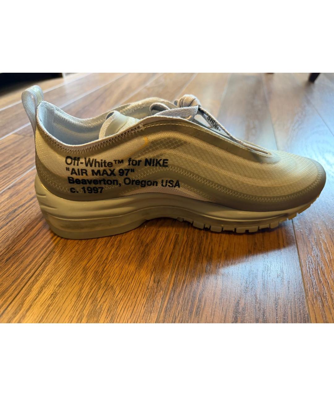 NIKE X OFF-WHITE Серые текстильные кроссовки, фото 5