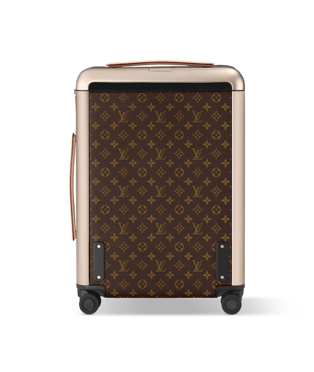 LOUIS VUITTON Коричневый чемодан из канвы, фото 3
