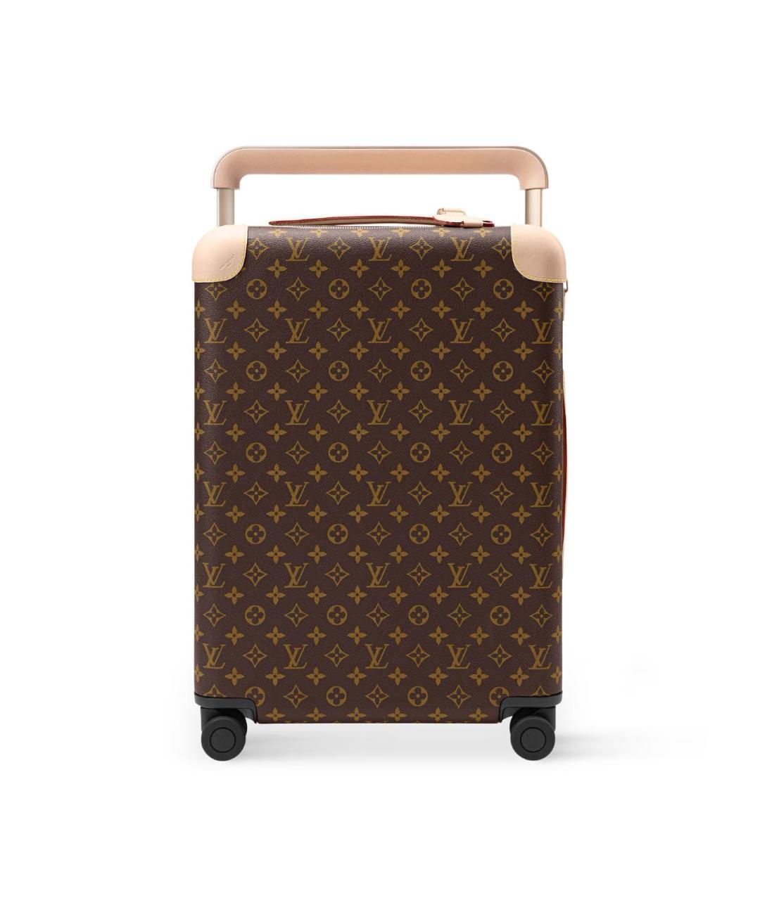 LOUIS VUITTON Коричневый чемодан из канвы, фото 9