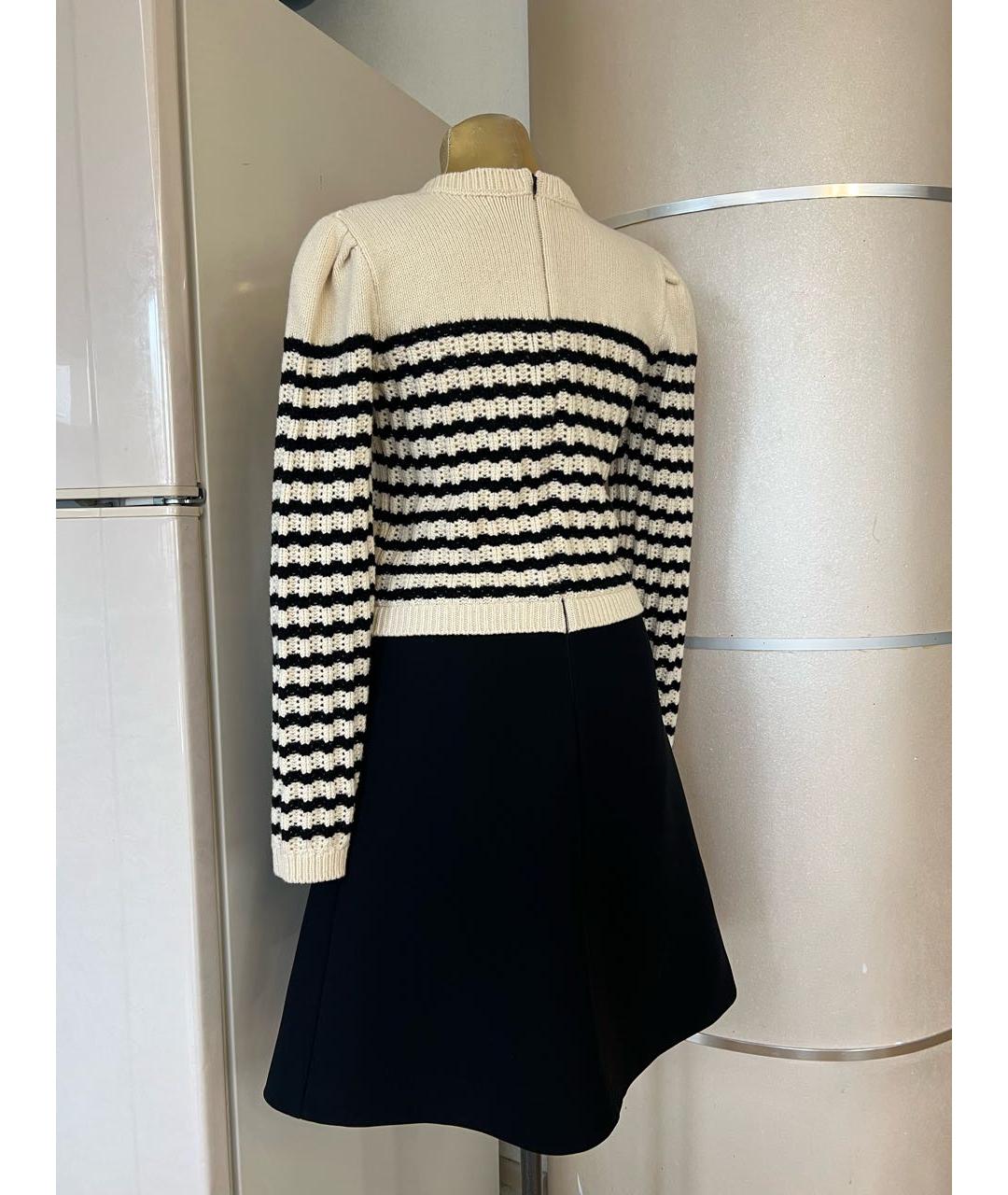 VALENTINO Мульти шерстяное повседневное платье, фото 2