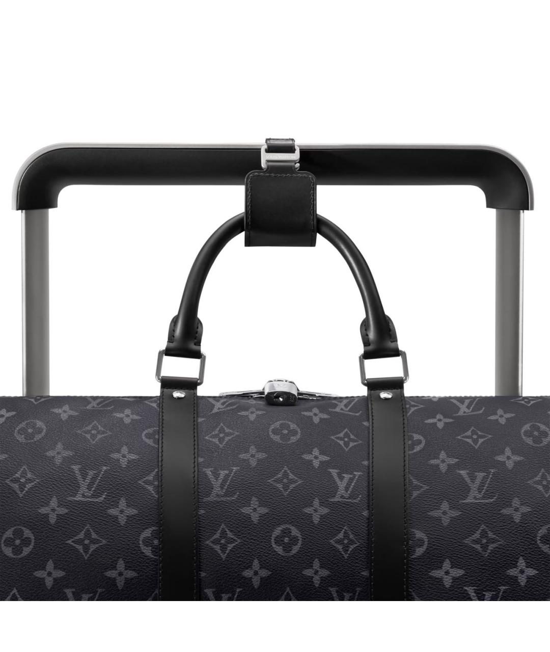 LOUIS VUITTON Черный чемодан из канвы, фото 5