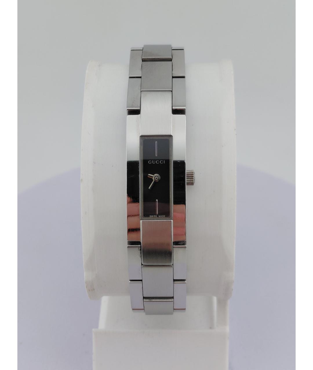 GUCCI Серебряные металлические часы, фото 10
