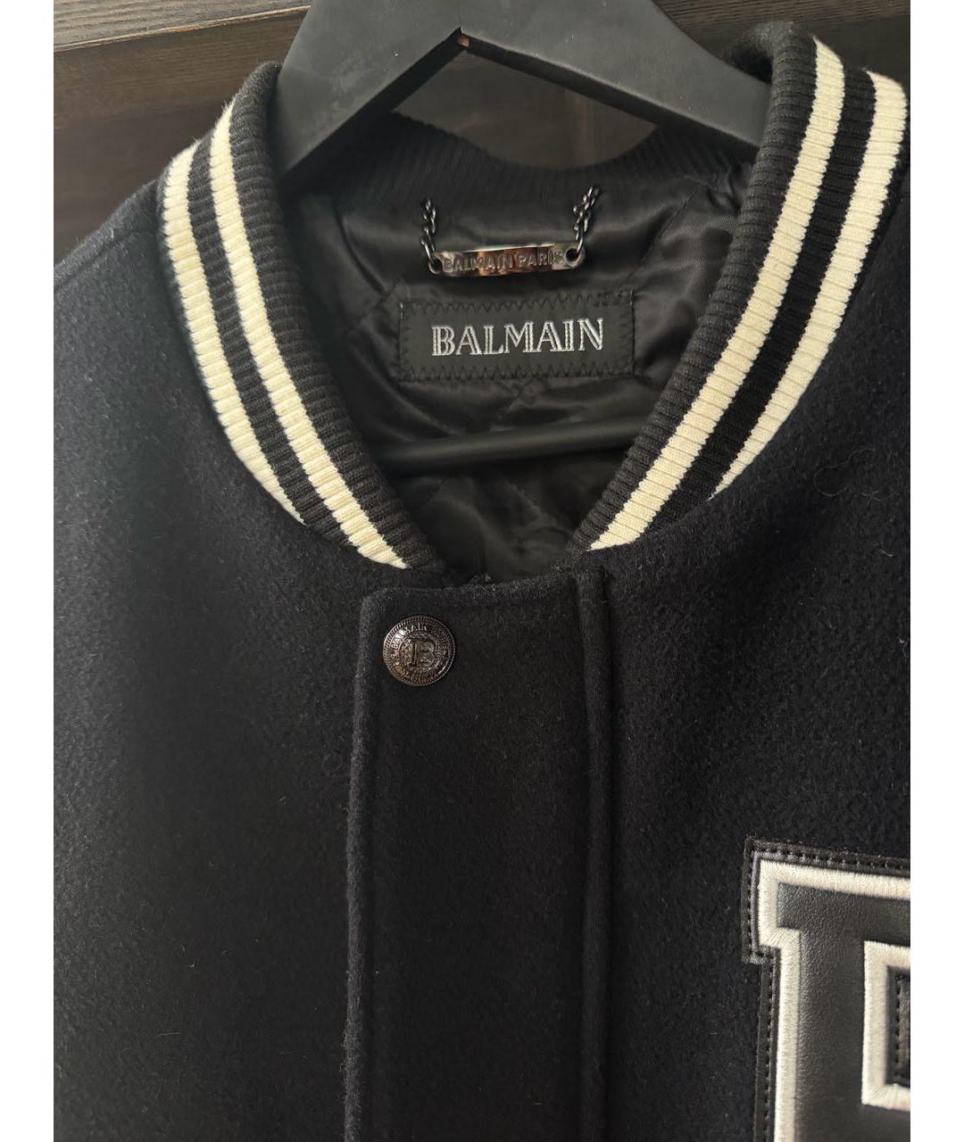 BALMAIN Черная шерстяная куртка, фото 4