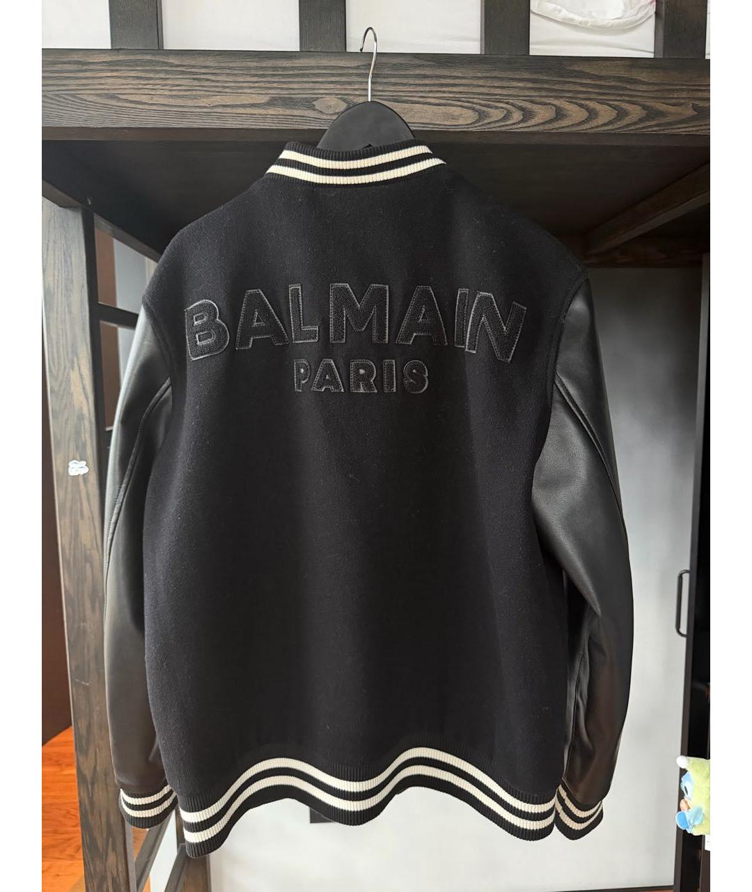 BALMAIN Черная шерстяная куртка, фото 2