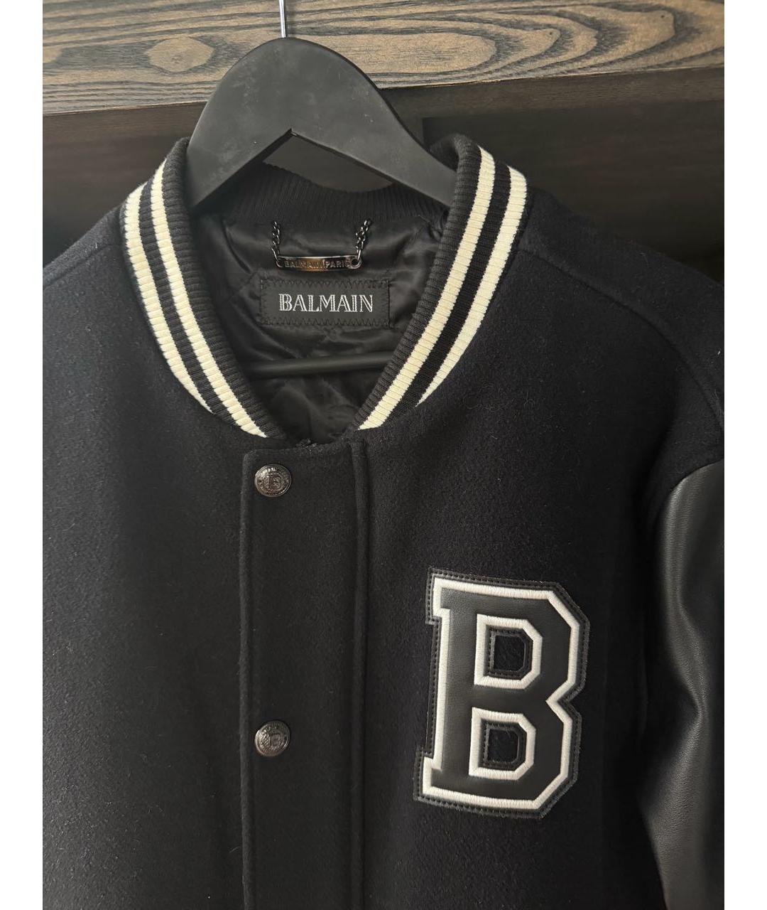 BALMAIN Черная шерстяная куртка, фото 3