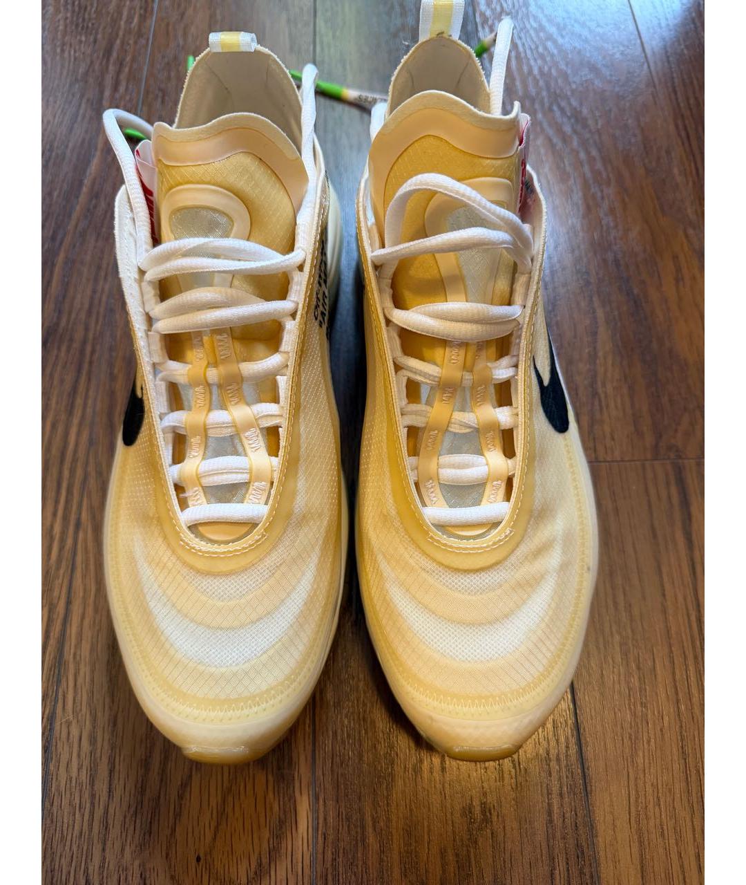 NIKE X OFF-WHITE Бежевые текстильные кроссовки, фото 2