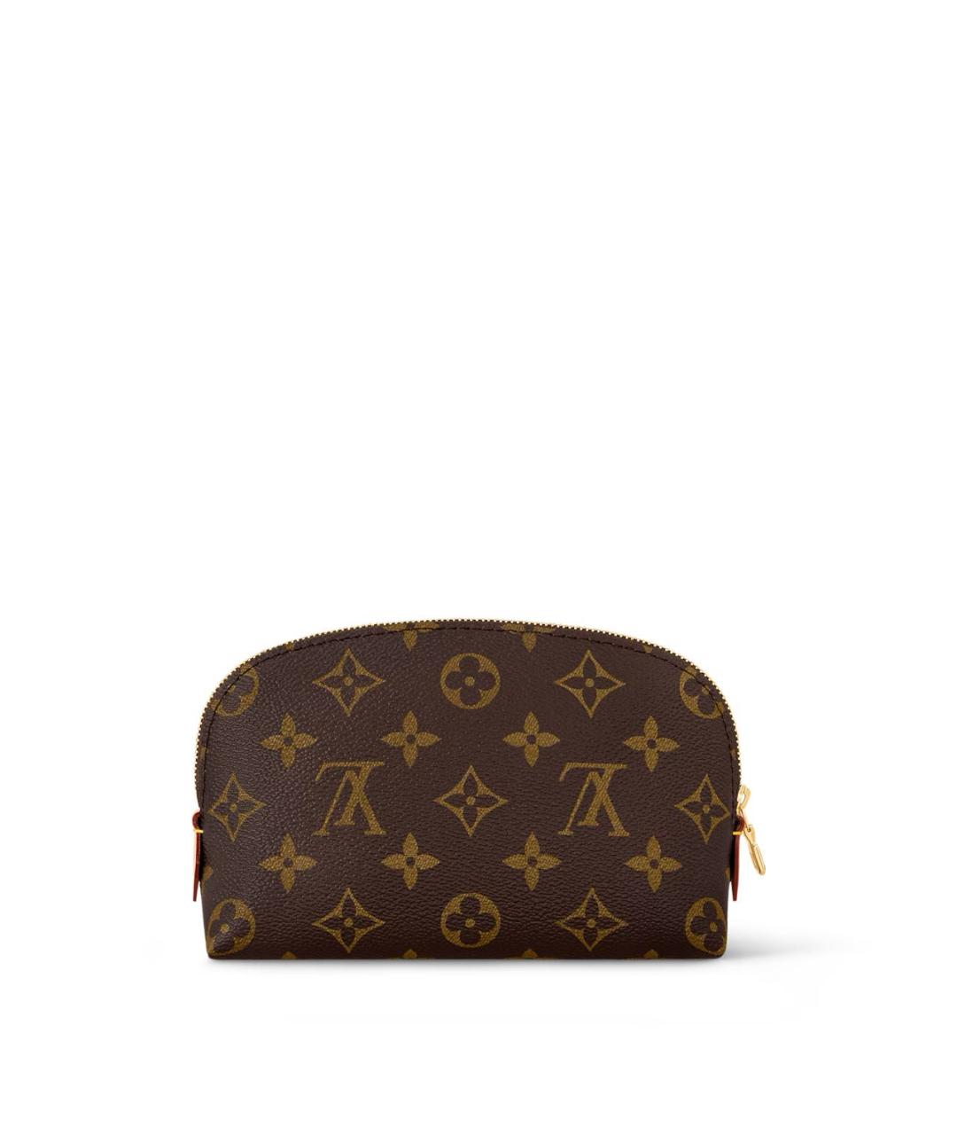LOUIS VUITTON Коричневая косметичка из канвы, фото 6