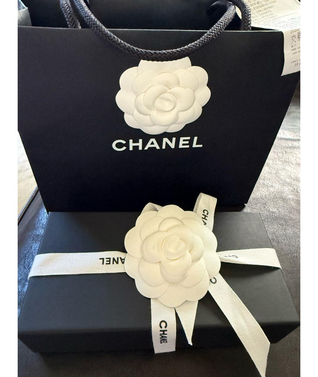 CHANEL Белые пластиковые солнцезащитные очки, фото 4