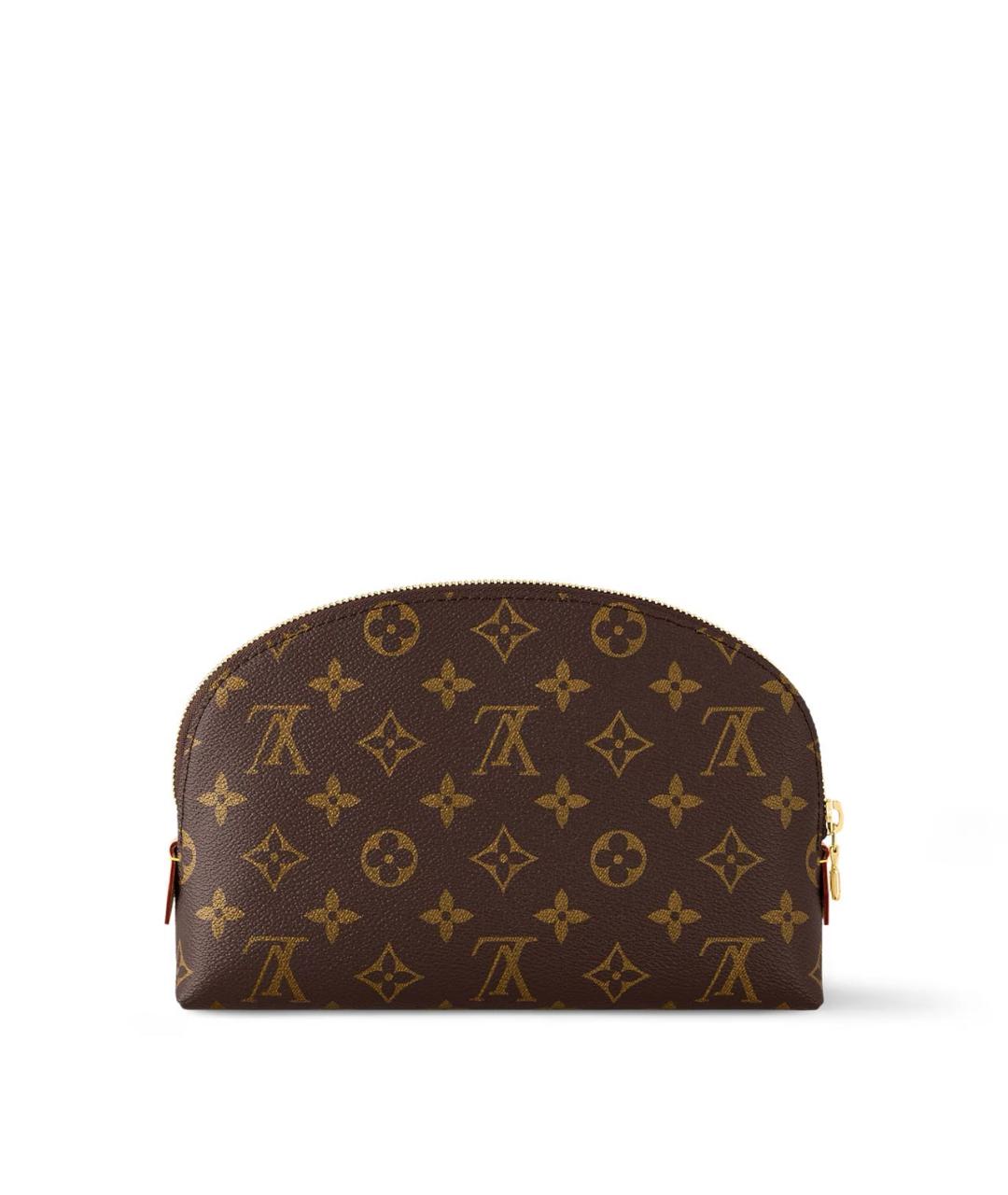 LOUIS VUITTON Коричневая косметичка из канвы, фото 6