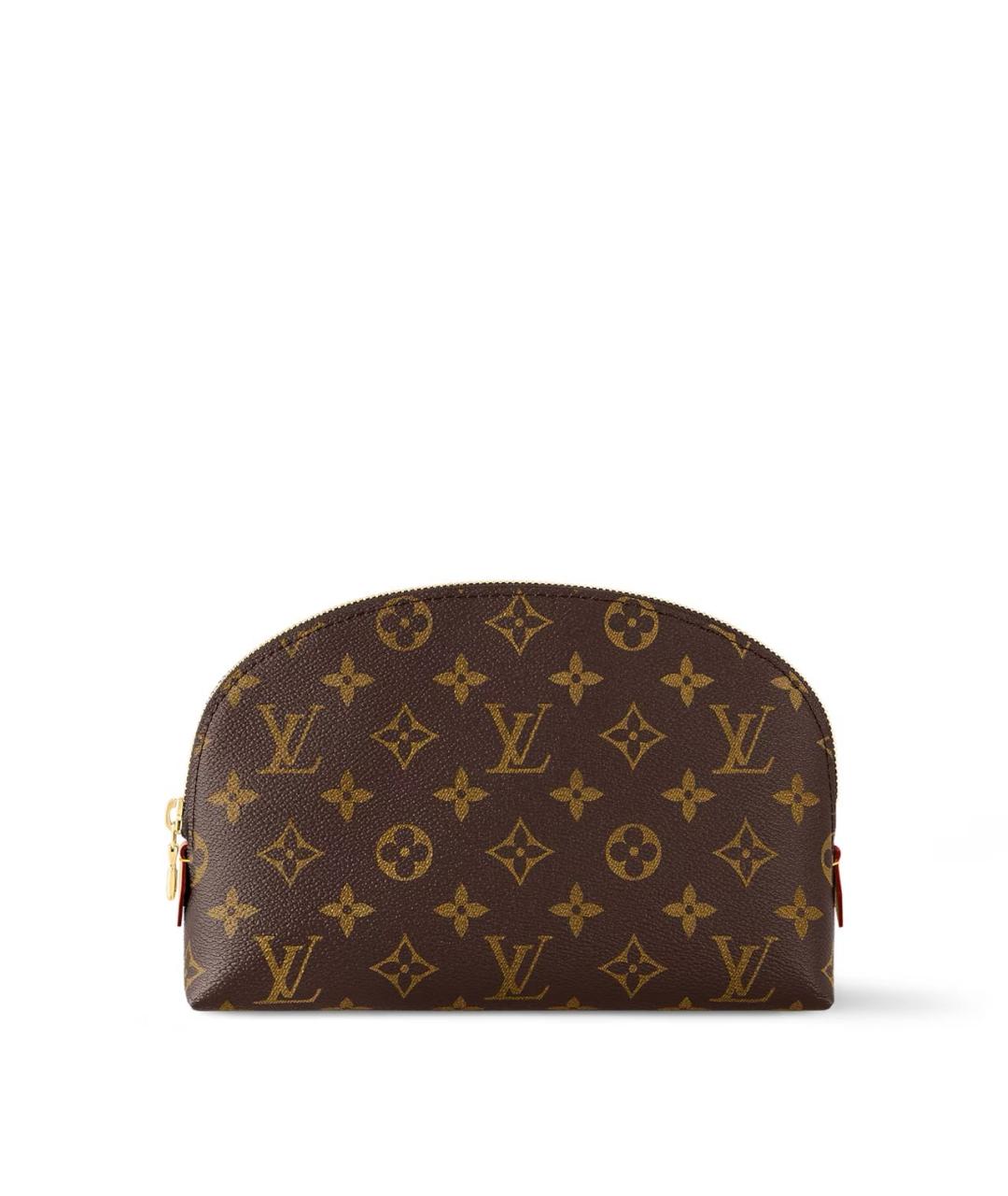 LOUIS VUITTON Коричневая косметичка из канвы, фото 7