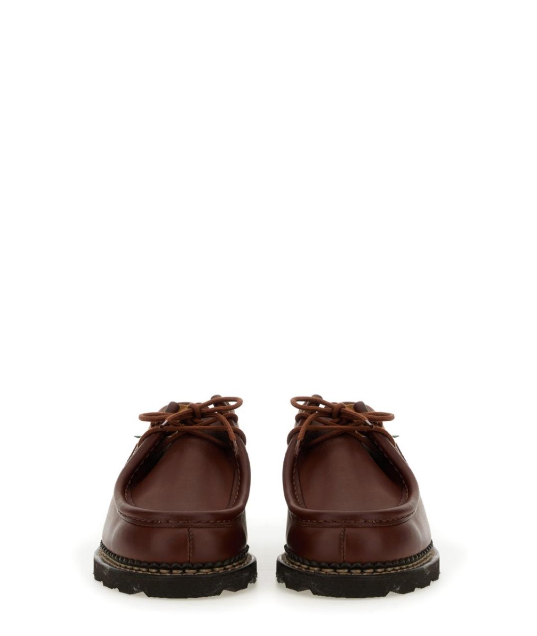 PARABOOT Коричневые кожаные низкие ботинки, фото 5
