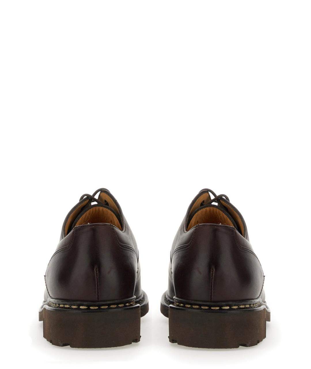 PARABOOT Коричневые кожаные низкие ботинки, фото 6