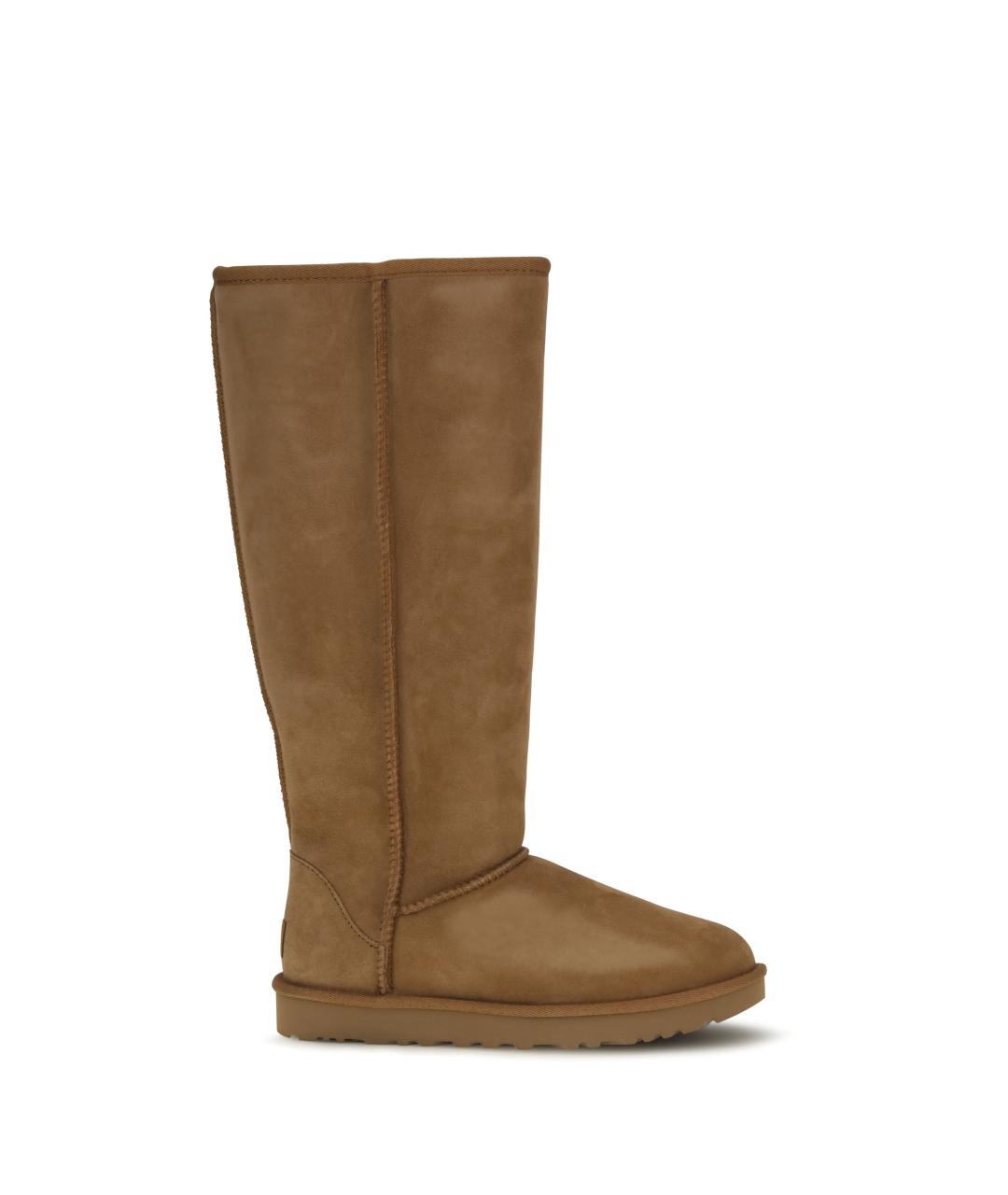 UGG Коричневые замшевые сапоги, фото 4